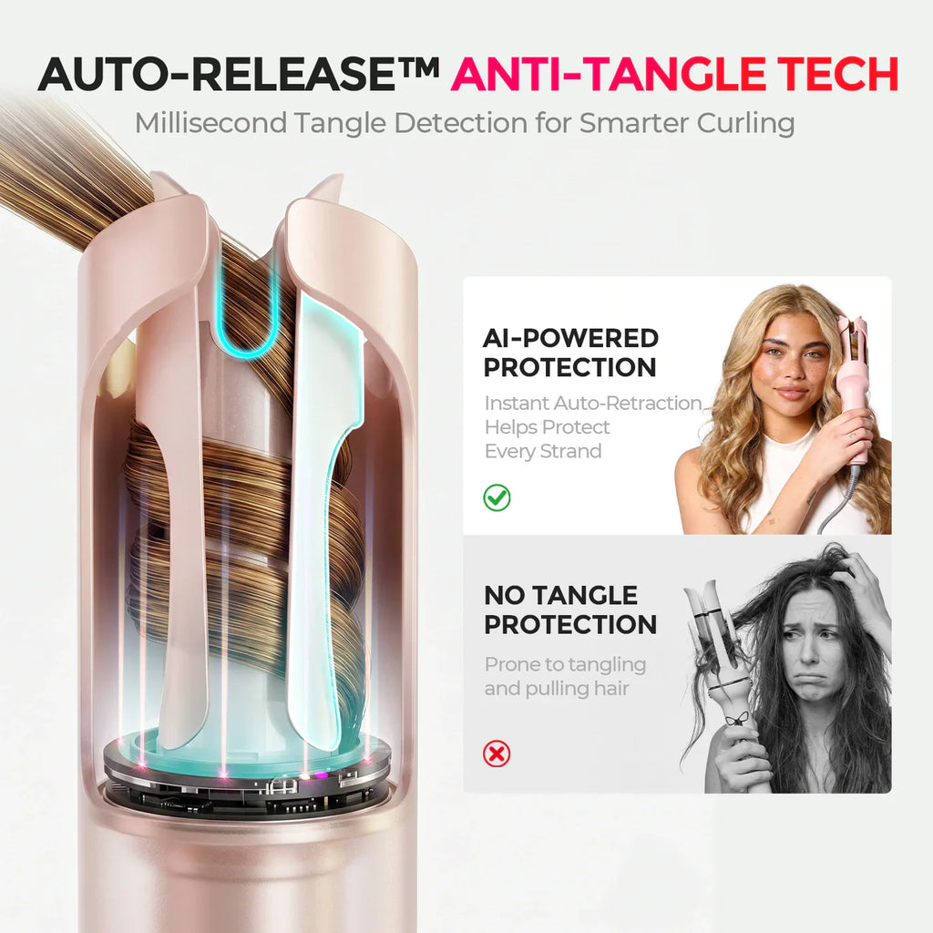 TYMO CURLPRO auto-rotating curling iron – front view