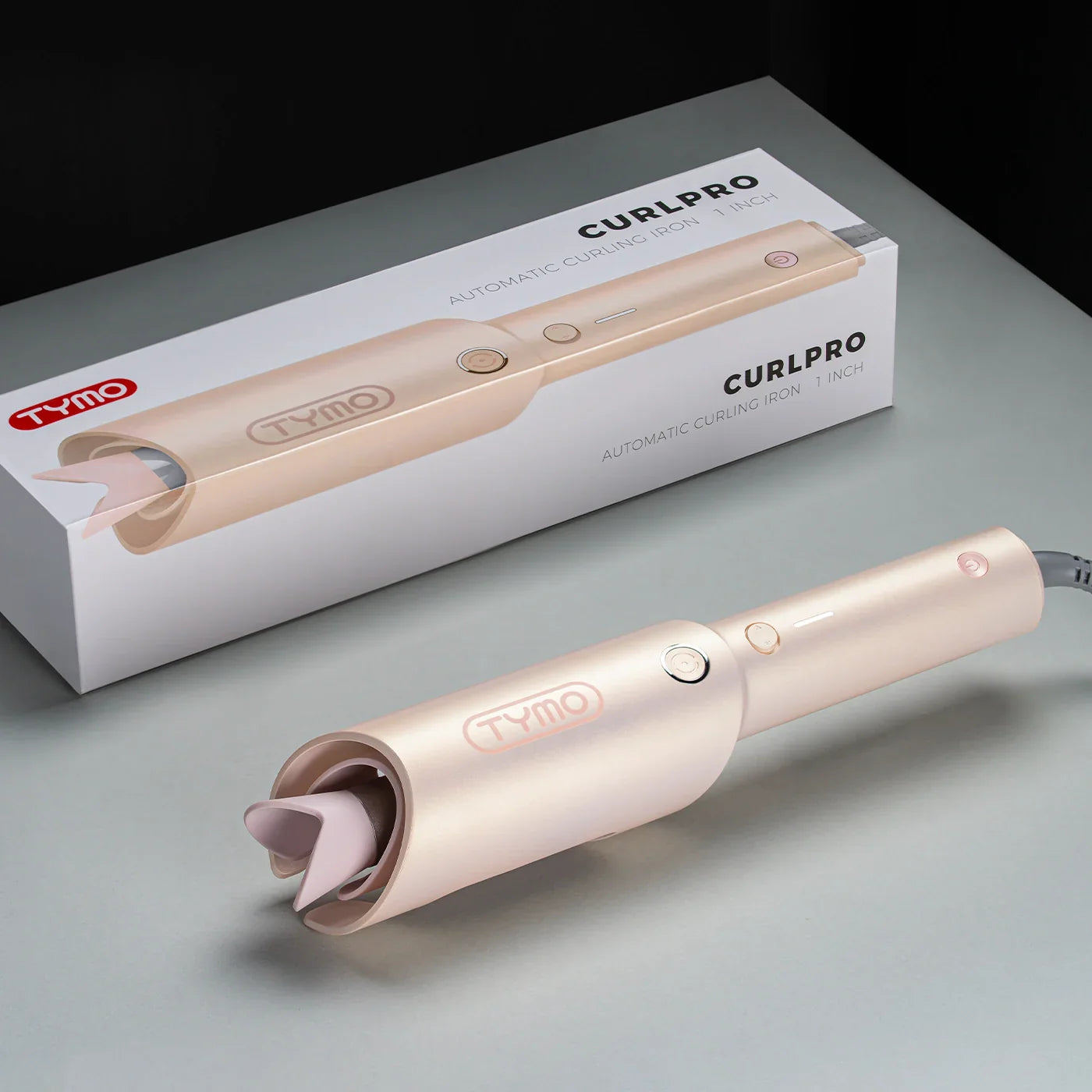 TYMO CURLPRO auto-rotating curling iron – control panel and heat settings