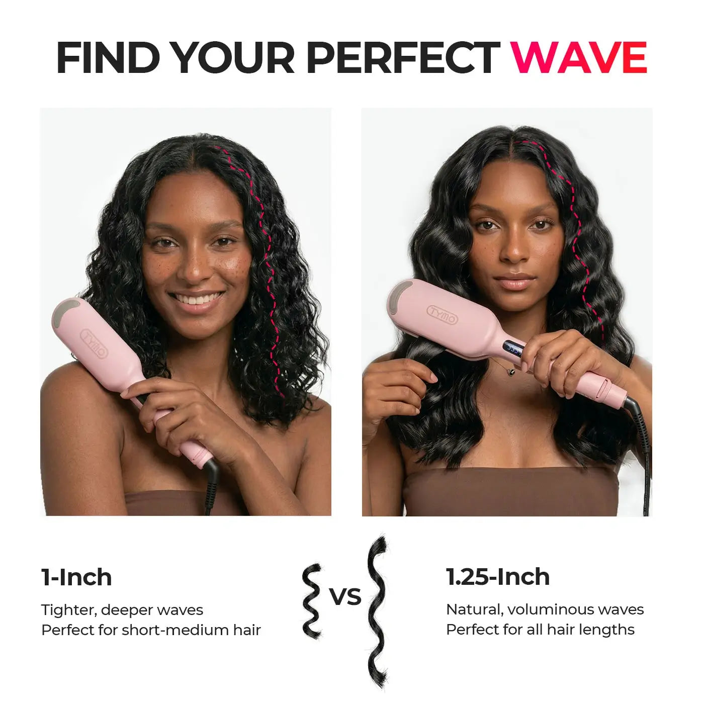 TYMO ROVY COMPACT deep waver curling iron – handle and grip design