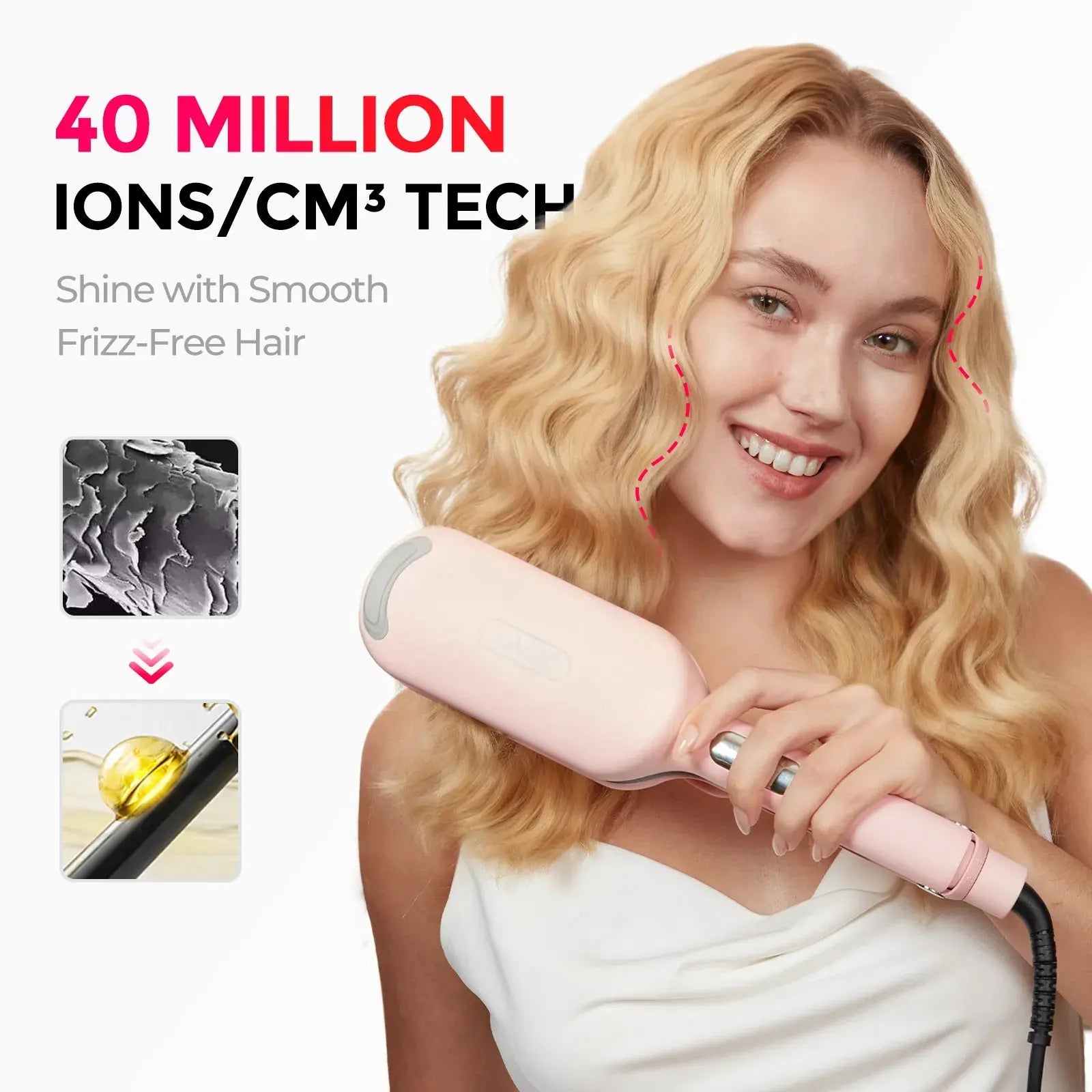 TYMO ROVY ceramic deep waver curling iron – front view