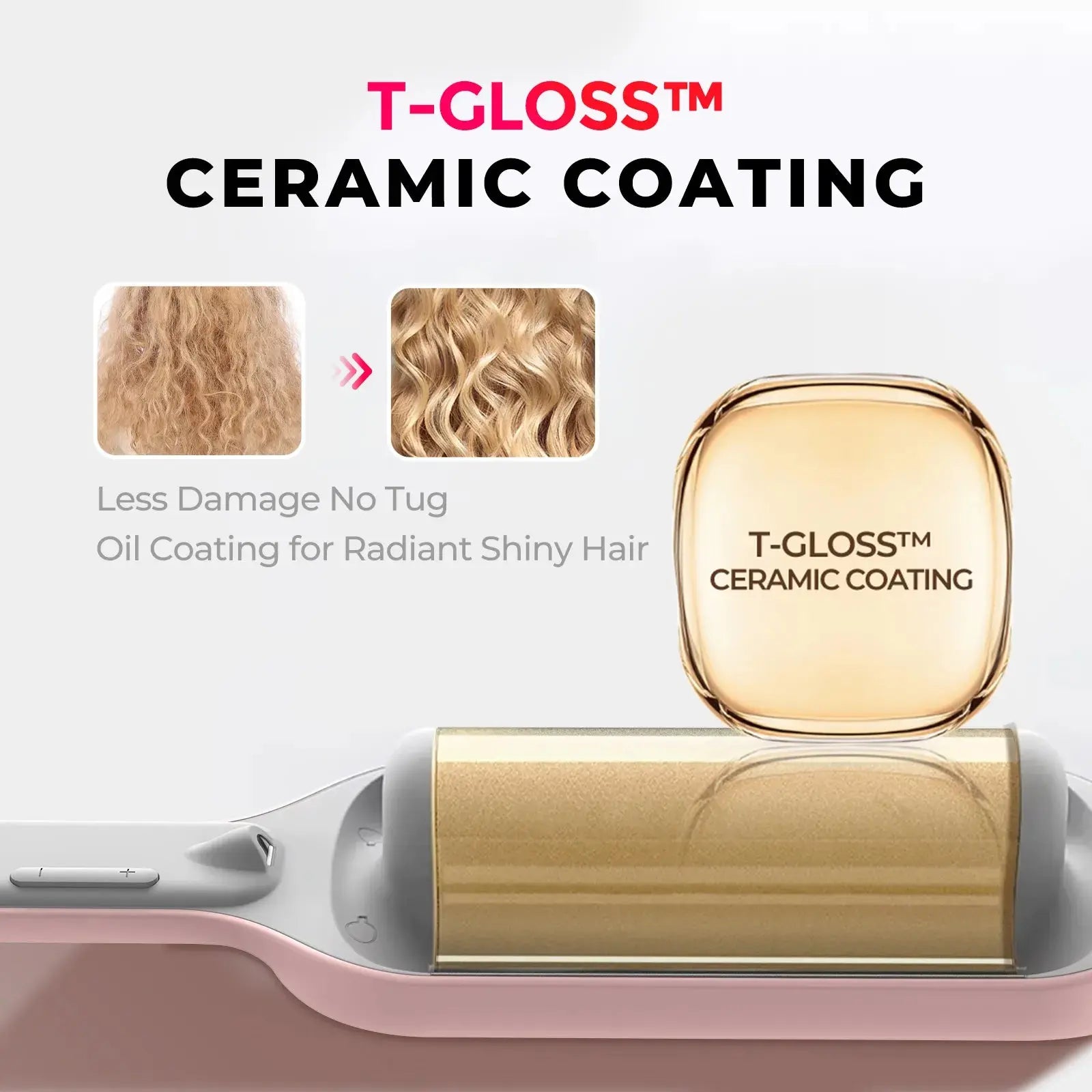 TYMO ROVY ceramic deep waver curling iron – control panel and heat settings