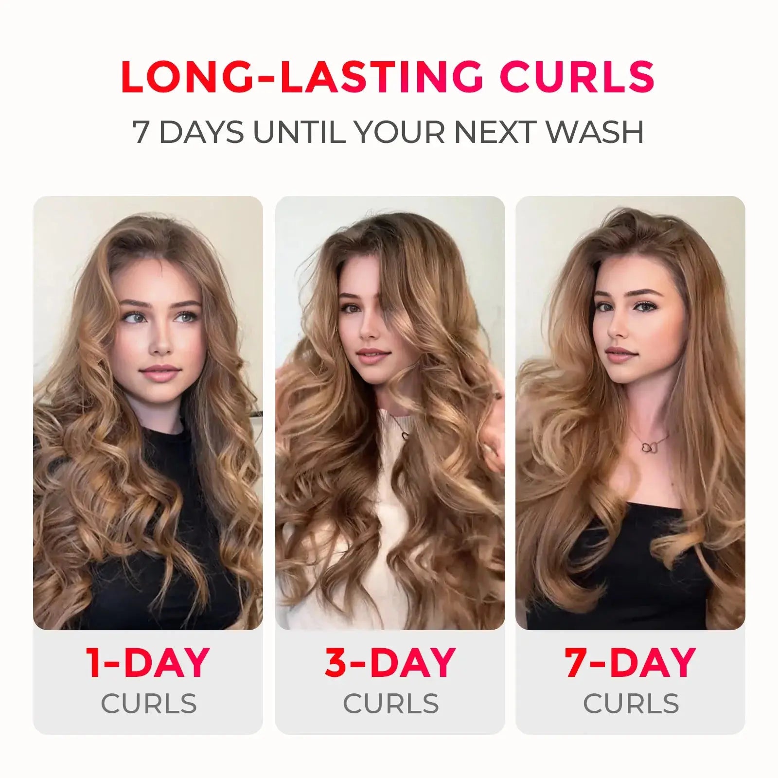 TYMO CURLPRO PLUS auto-rotating curling iron – control panel and heat settings