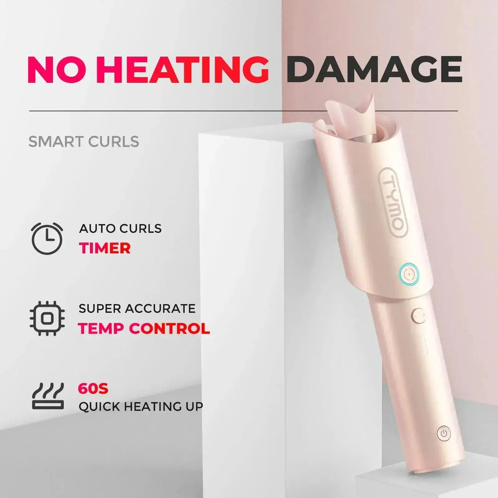 TYMO CURLGO ECO cordless curling iron – full kit lay-flat photo