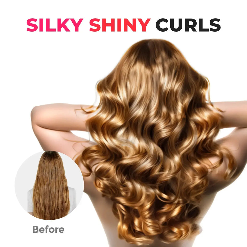 TYMO CURLGO GREY ECO cordless curling iron – side angle view