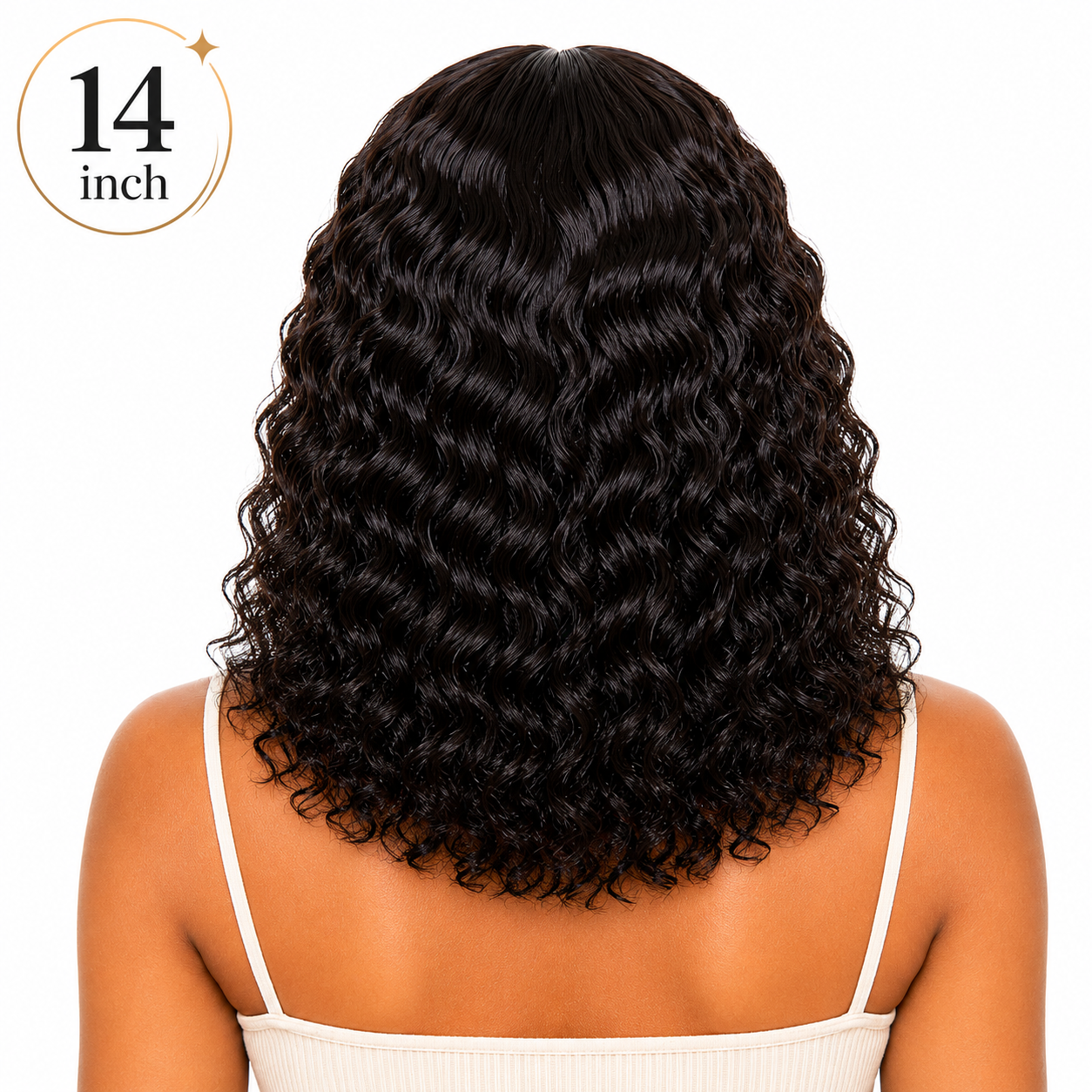 Human Hair Headband Wig | Deep Wave | 14 Inch/16 Inch No Glue