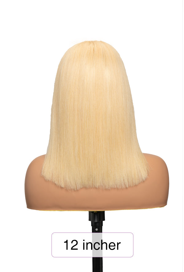613 Blonde Bob Human Hair Wig | HD Lace Front Wig