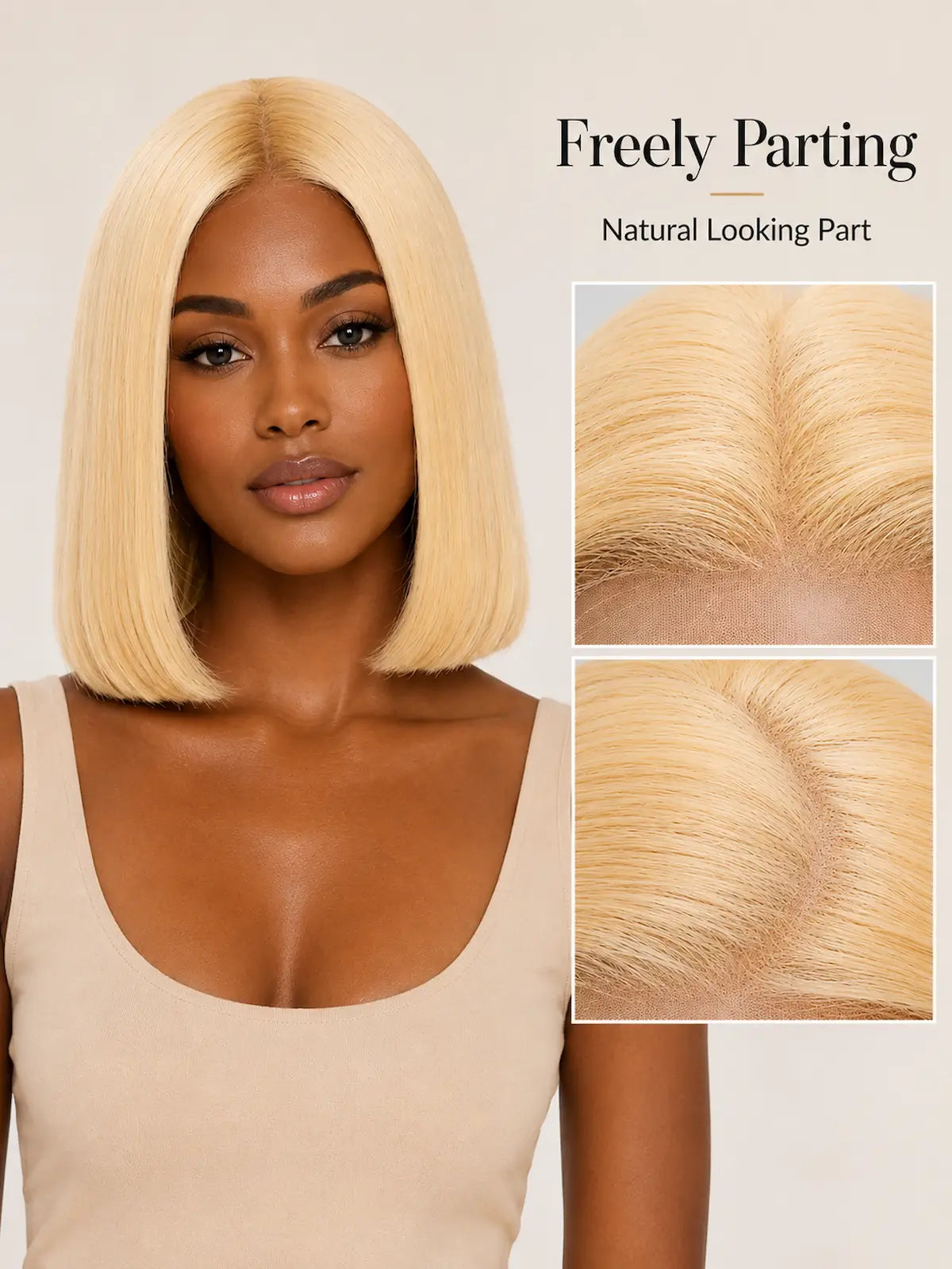 613 Blonde Bob Human Hair Wig | HD Lace Front Wig