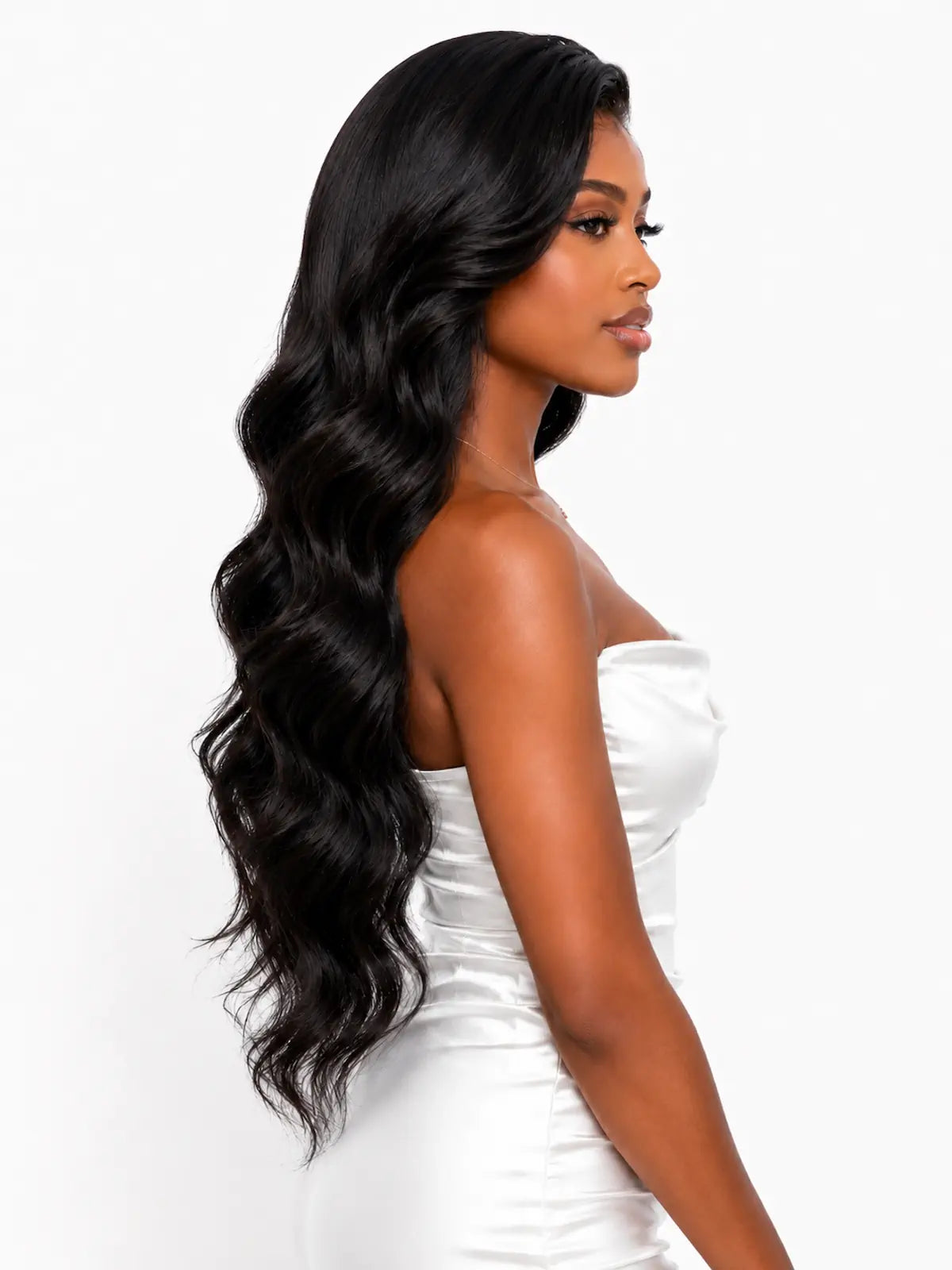 Human Hair Body Wave Black Wig | HD 13x4 Lace Front 180 Density Wig