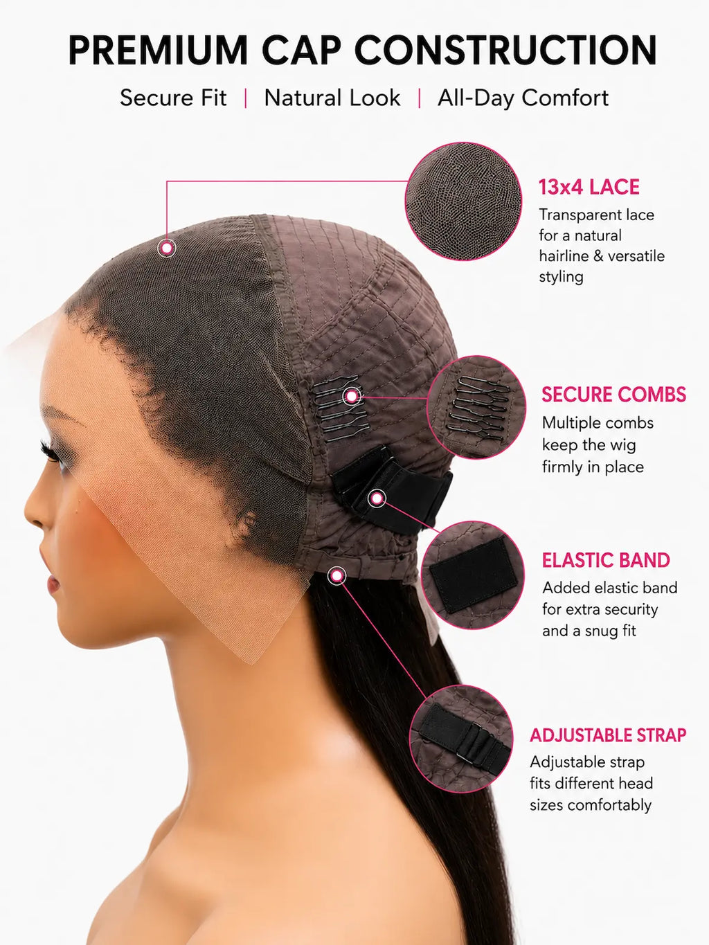 Human Hair Body Wave Black Wig | HD 13x4 Lace Front 180 Density Wig