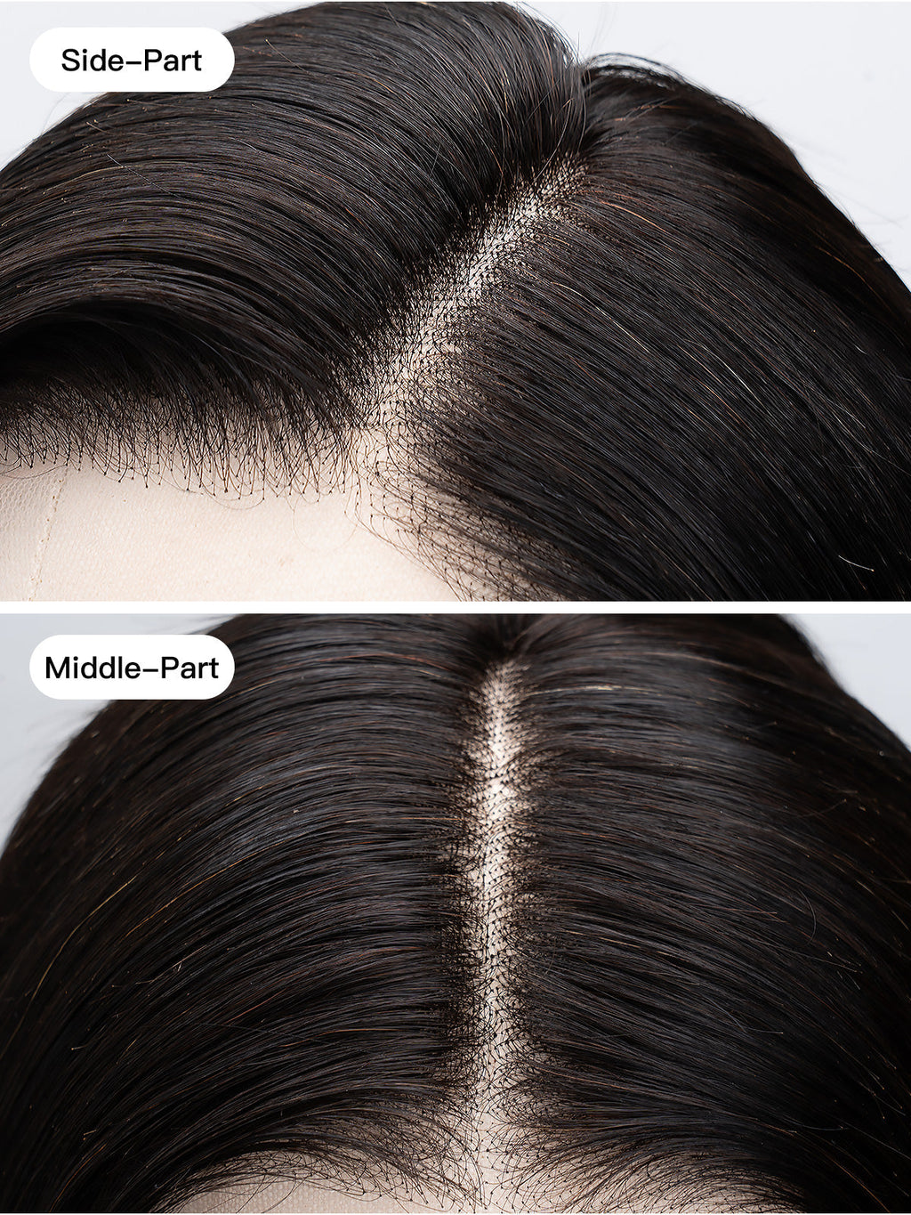 Long Straight Natural Black Human Hair Wig