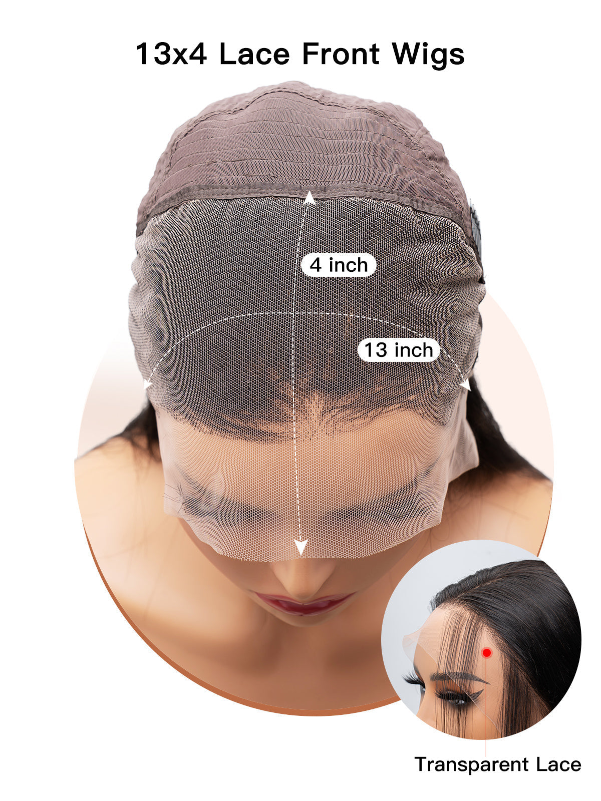 Long Straight Natural Black Human Hair Wig