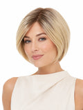 Sophie in Vanilla Smoke Rooted | Mono Part Short Straight Wig | Beige Blonde