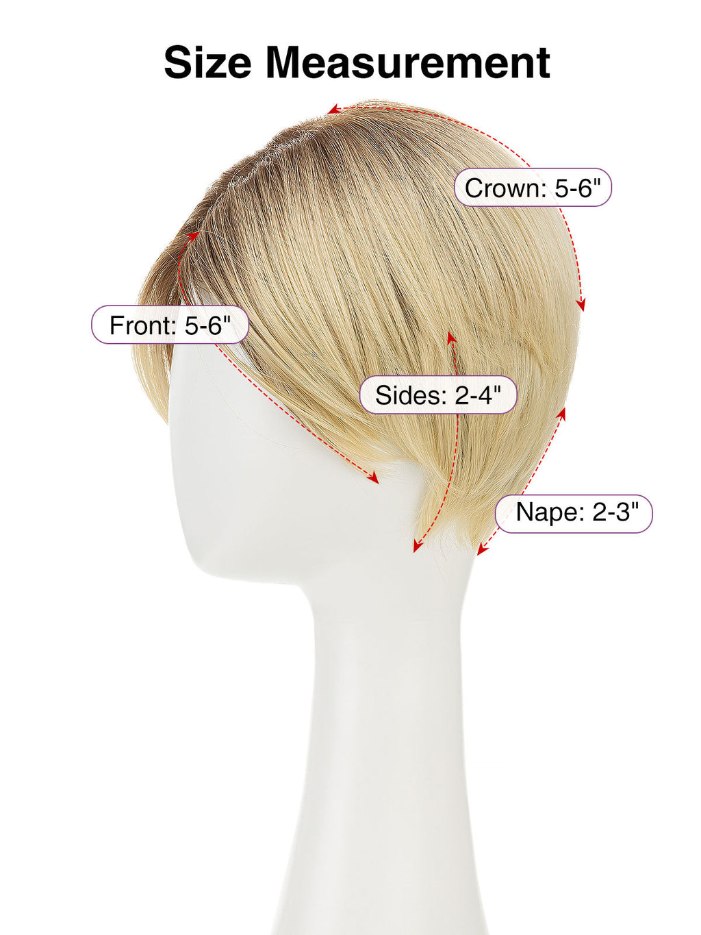 Sophie in Vanilla Smoke Rooted | Mono Part Short Straight Wig | Beige Blonde