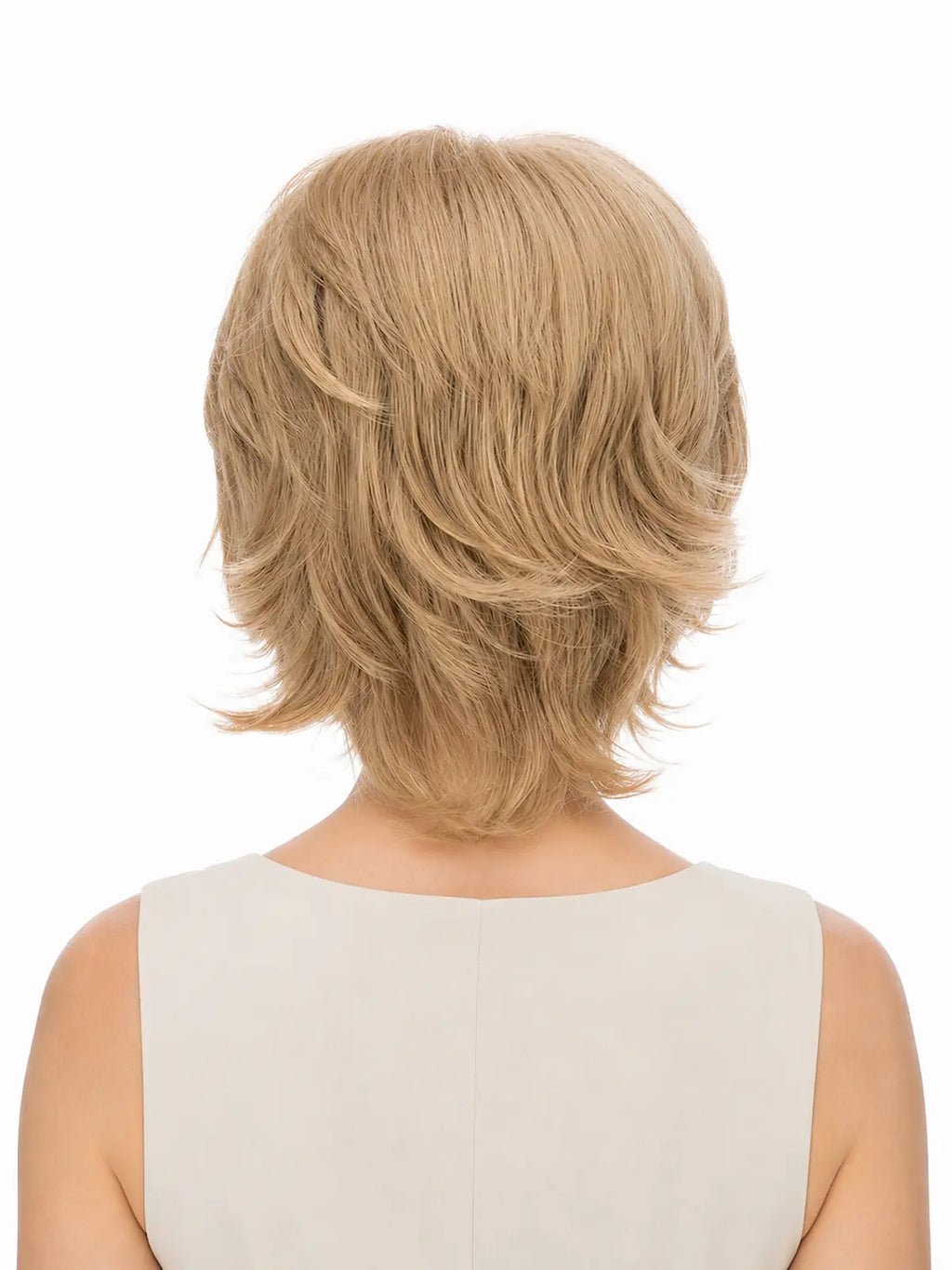 Irene in Golden Wheat | Wefted Synthetic Short Straight Wig | Blonde Wig