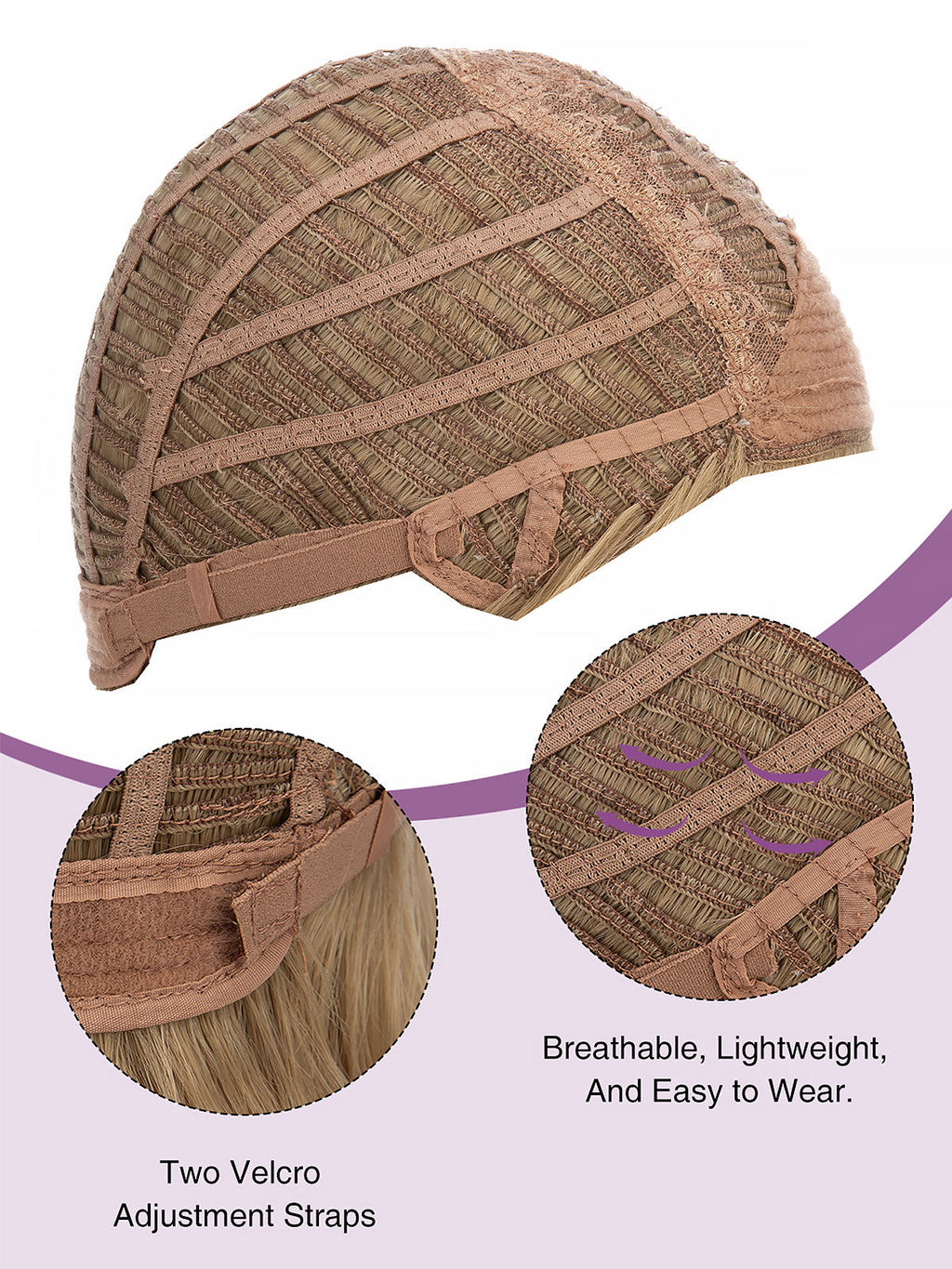 Irene in Golden Wheat | Wefted Synthetic Short Straight Wig | Blonde Wig