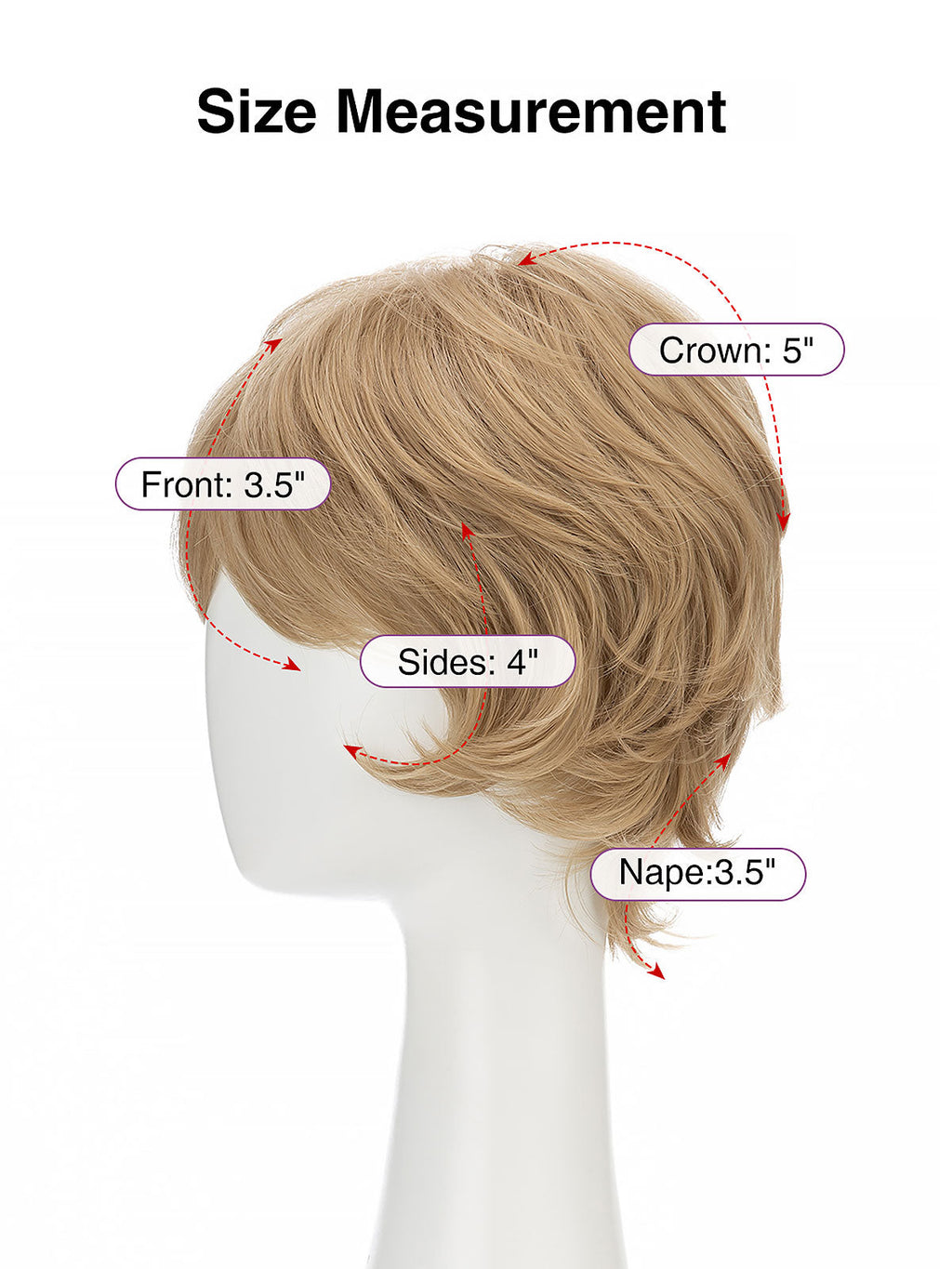 Irene in Golden Wheat | Wefted Synthetic Short Straight Wig | Blonde Wig