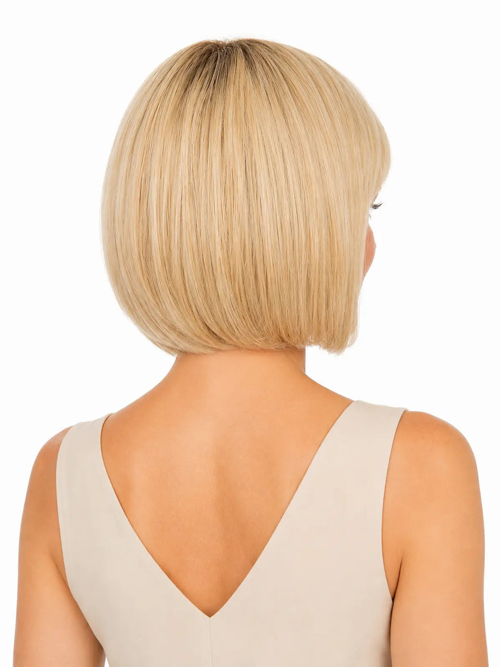 Celeste in Golden Breeze | Straight Bob Synthetic Wig | Blonde Basic Cap Wig
