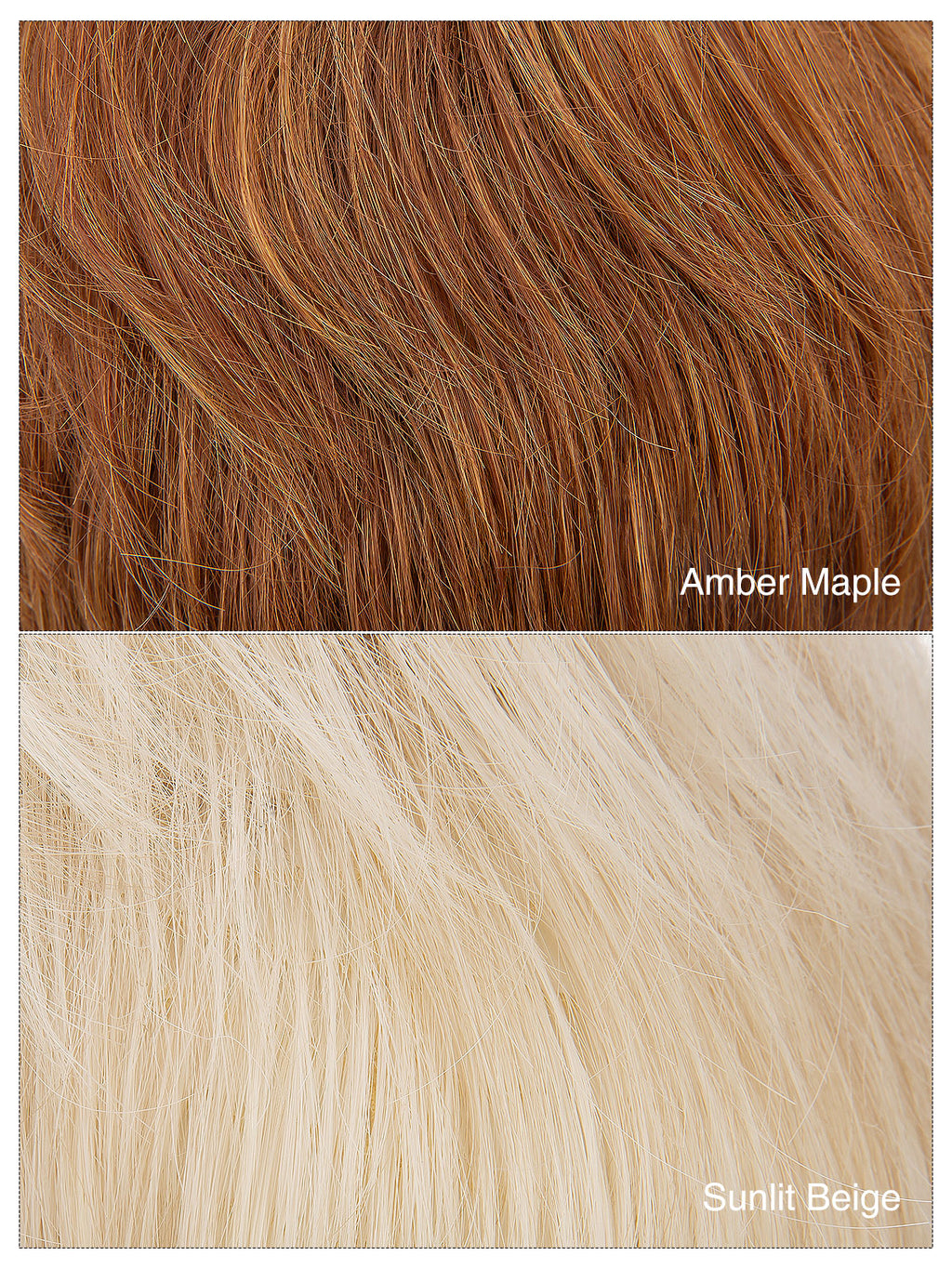 Marion in Amber Maple | Short Straight Synthetic Wig | Auburn Pixie