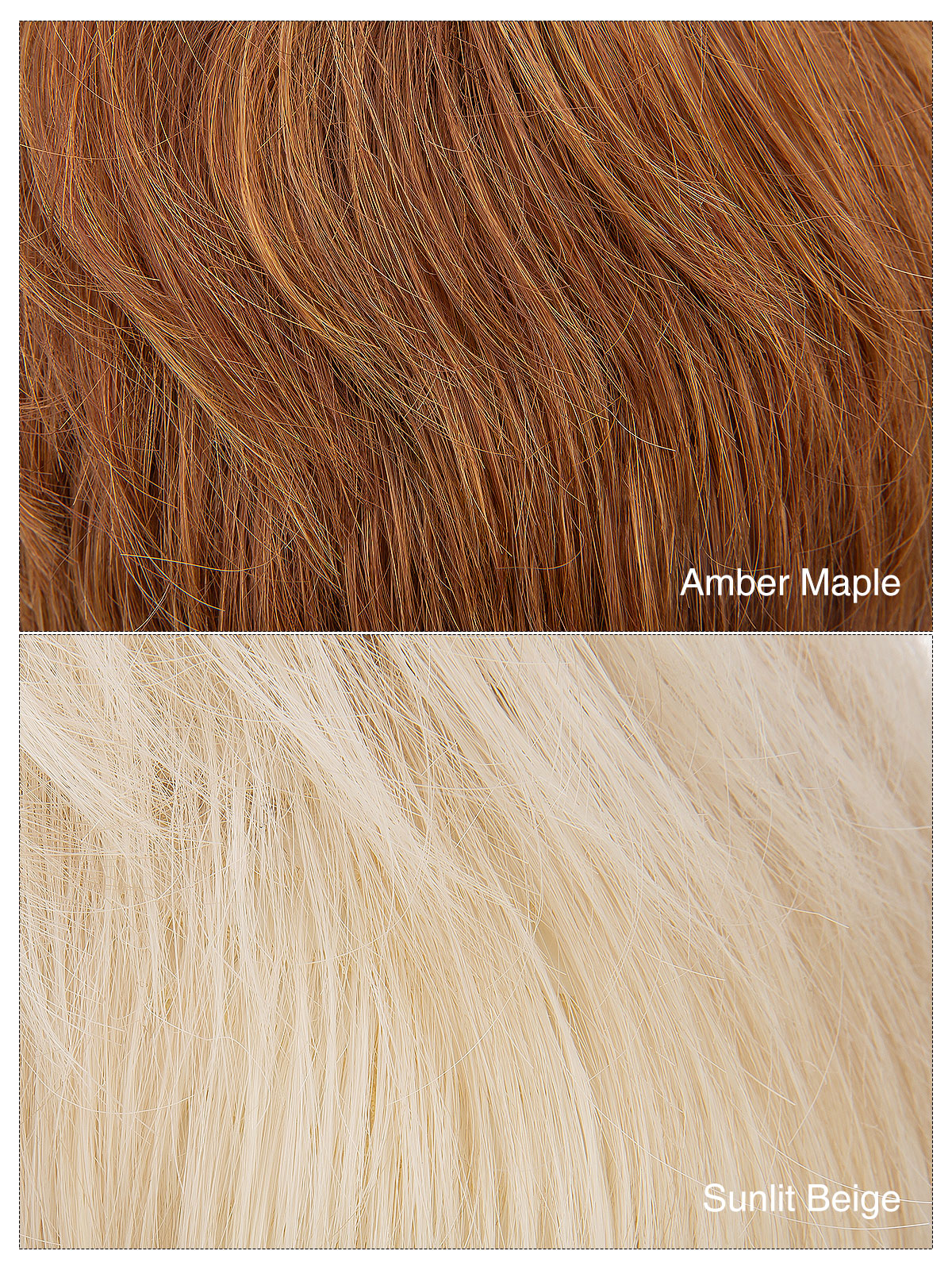 Marion in Amber Maple | Short Straight Synthetic Wig | Auburn Pixie