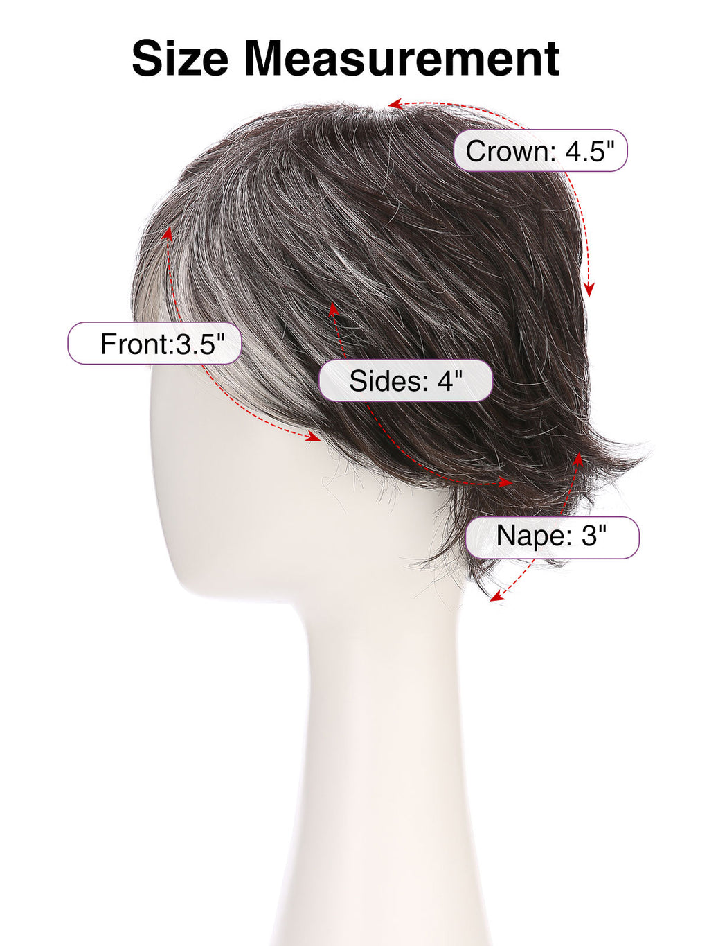 Isabelle in Soft Silver | Short Straight Synthetic Wig | Silver Wefted Wig
