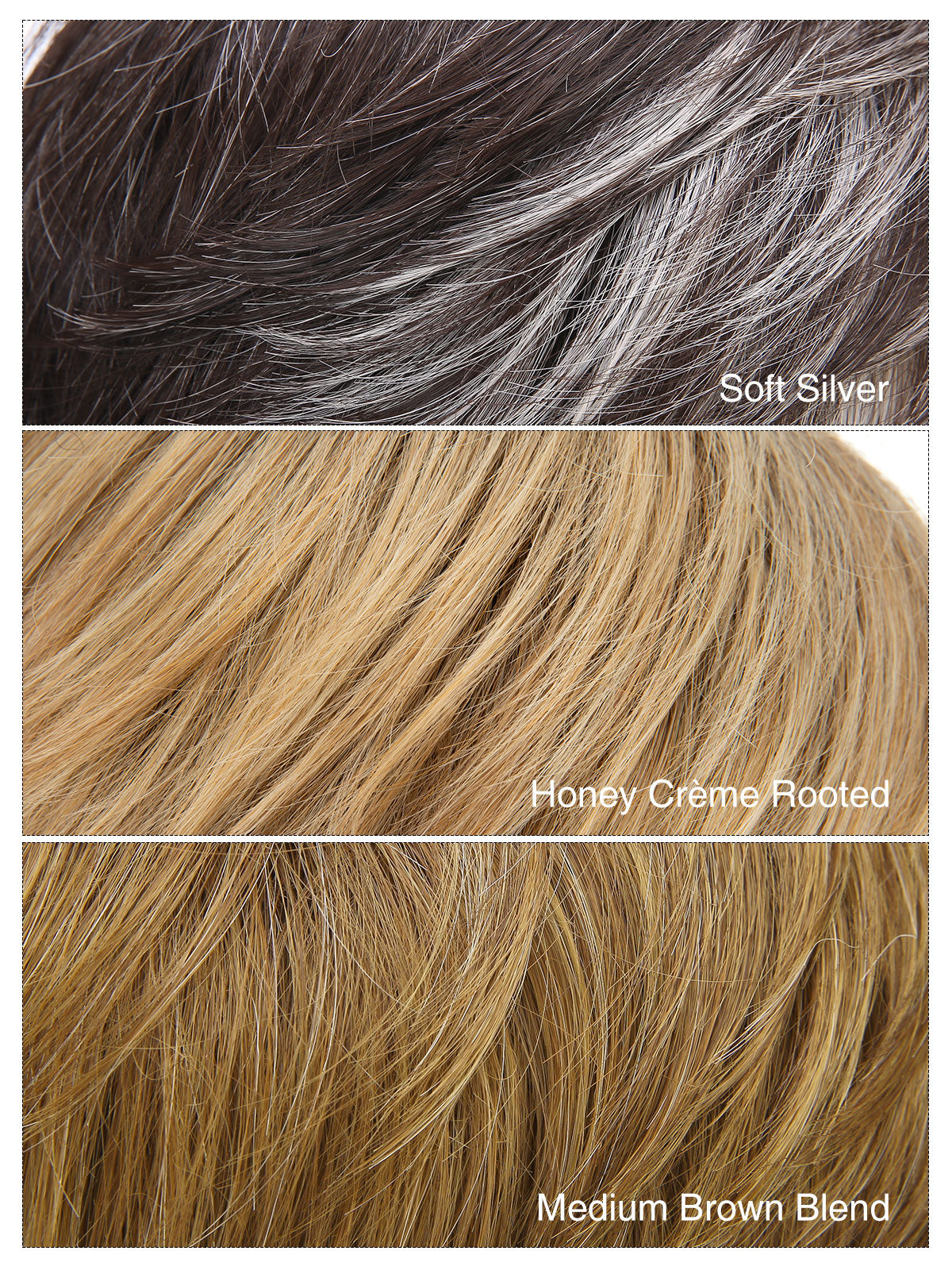 Isabelle in Soft Silver | Short Straight Synthetic Wig | Silver Wefted Wig