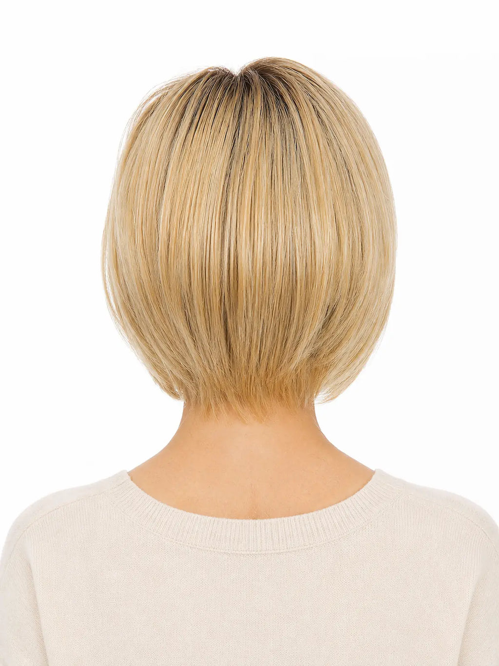 Elaine in Mocha Pearl | Lace Front Synthetic Straight Wig | Warm Blonde Bob
