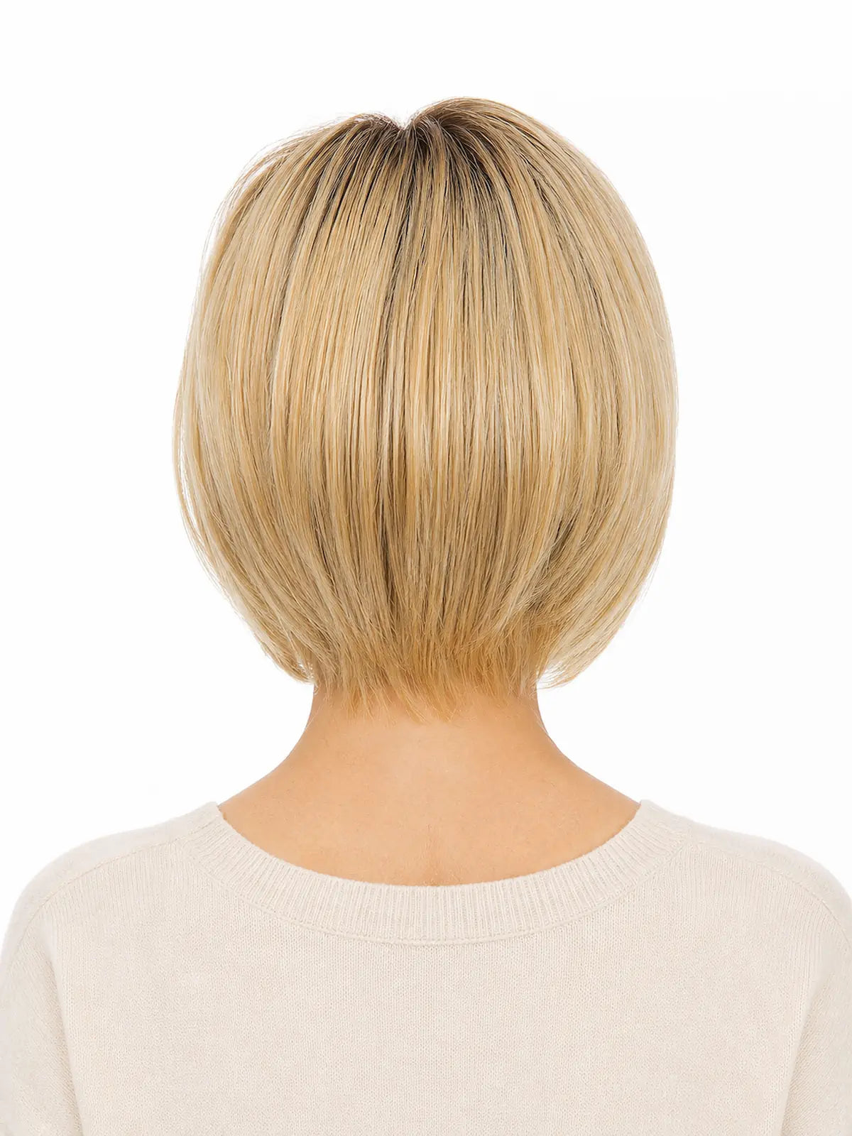 Elaine in Mocha Pearl | Lace Front Synthetic Straight Wig | Warm Blonde Bob