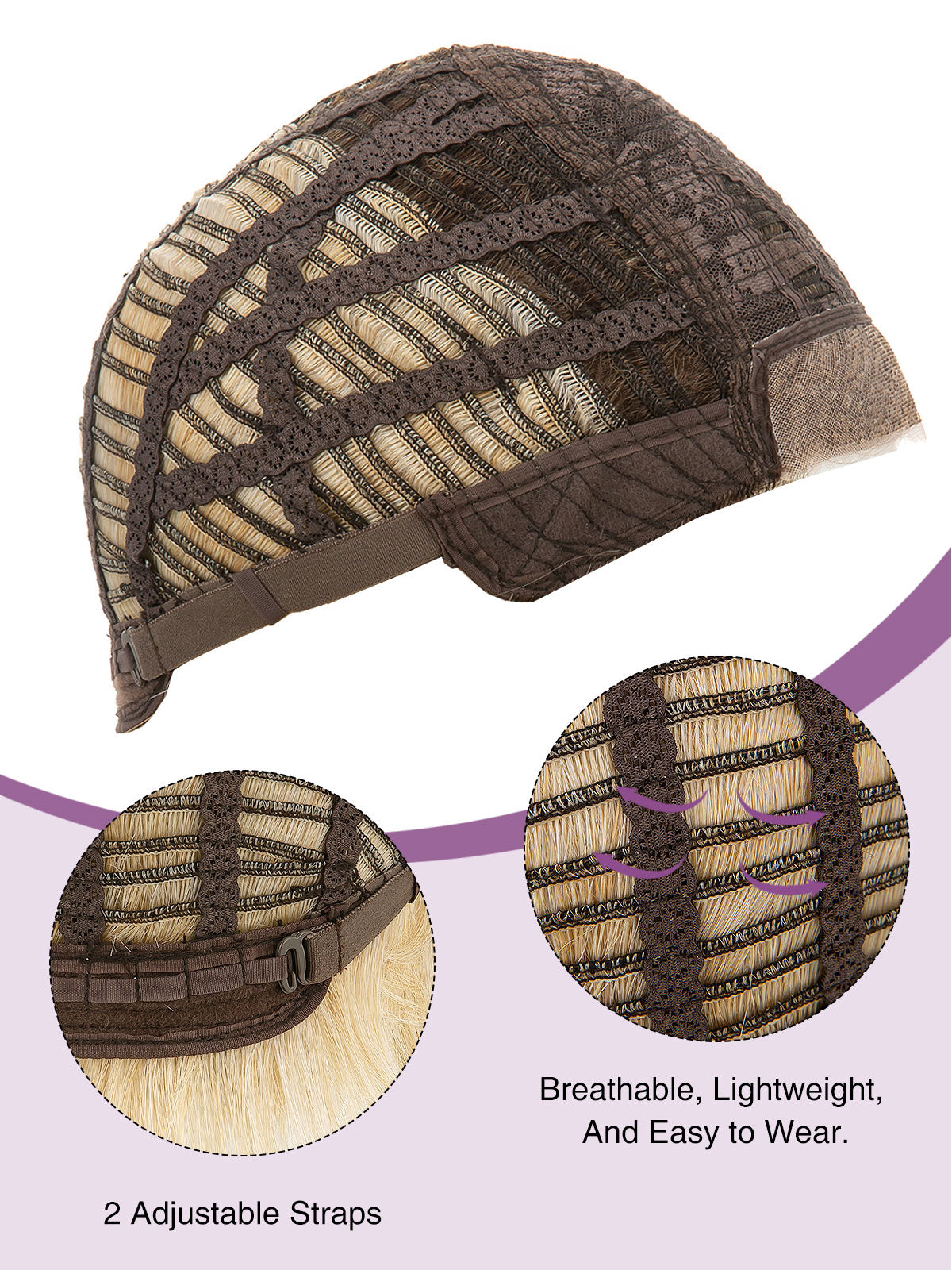 Elaine in Mocha Pearl | Lace Front Synthetic Straight Wig | Warm Blonde Bob