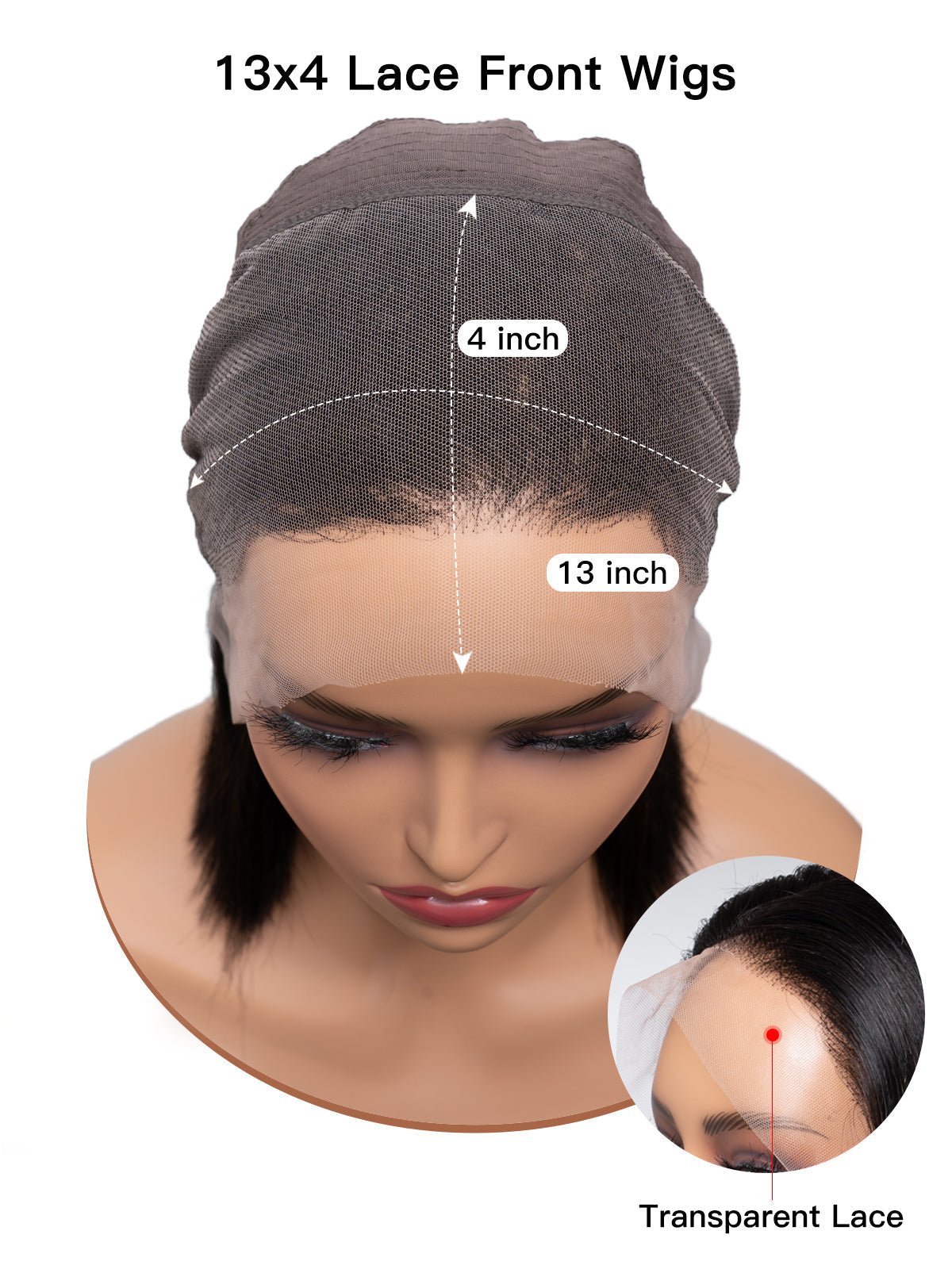 Natural Black Short Bob Wig | 13x4 HD Lace Human Hair Wig | 150 Density Wig