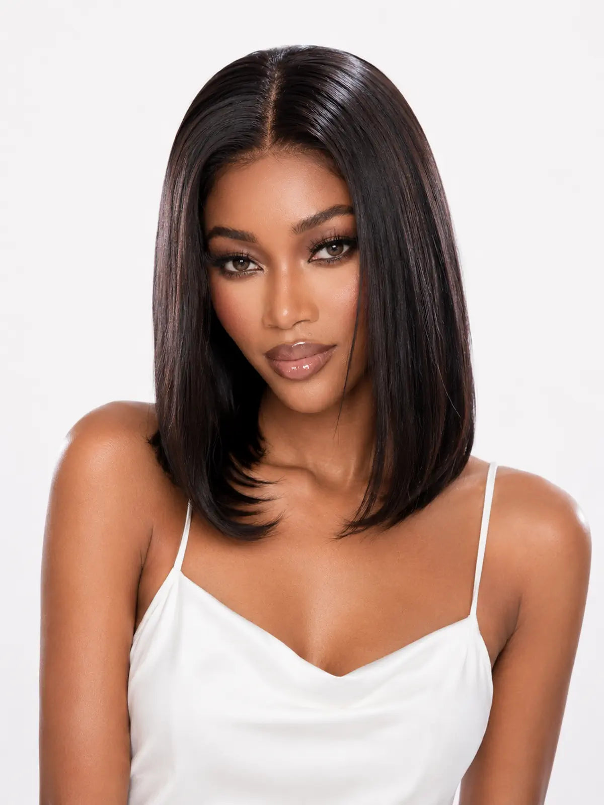 Natural Black Short Bob Wig | 13x4 HD Lace Human Hair Wig | 150 Density Wig