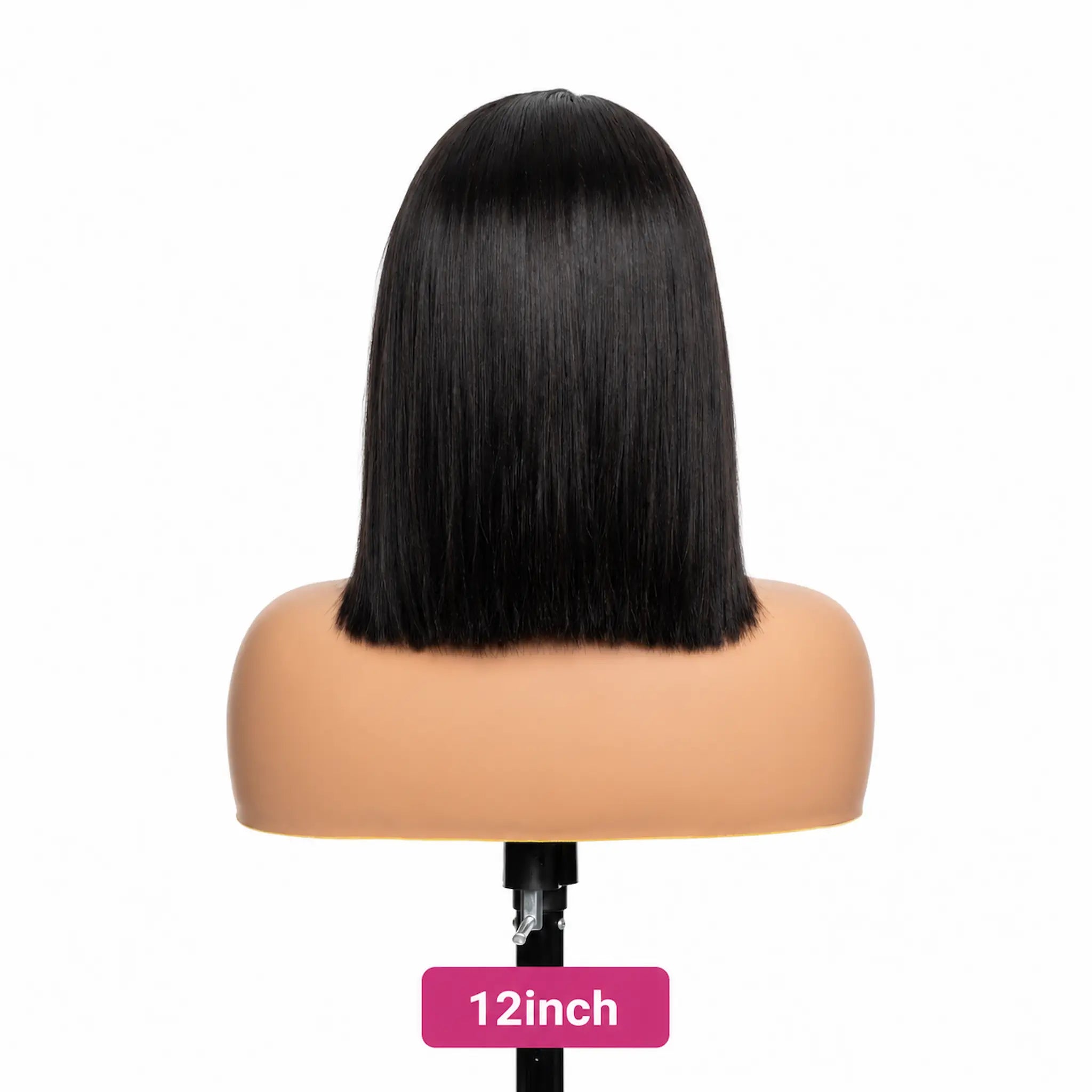 Natural Black Short Bob Wig | 13x4 HD Lace Human Hair Wig | 150 Density Wig