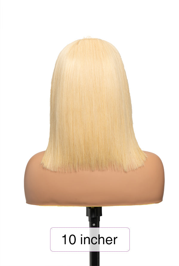 613 Blonde Bob Human Hair Wig | HD Lace Front Wig