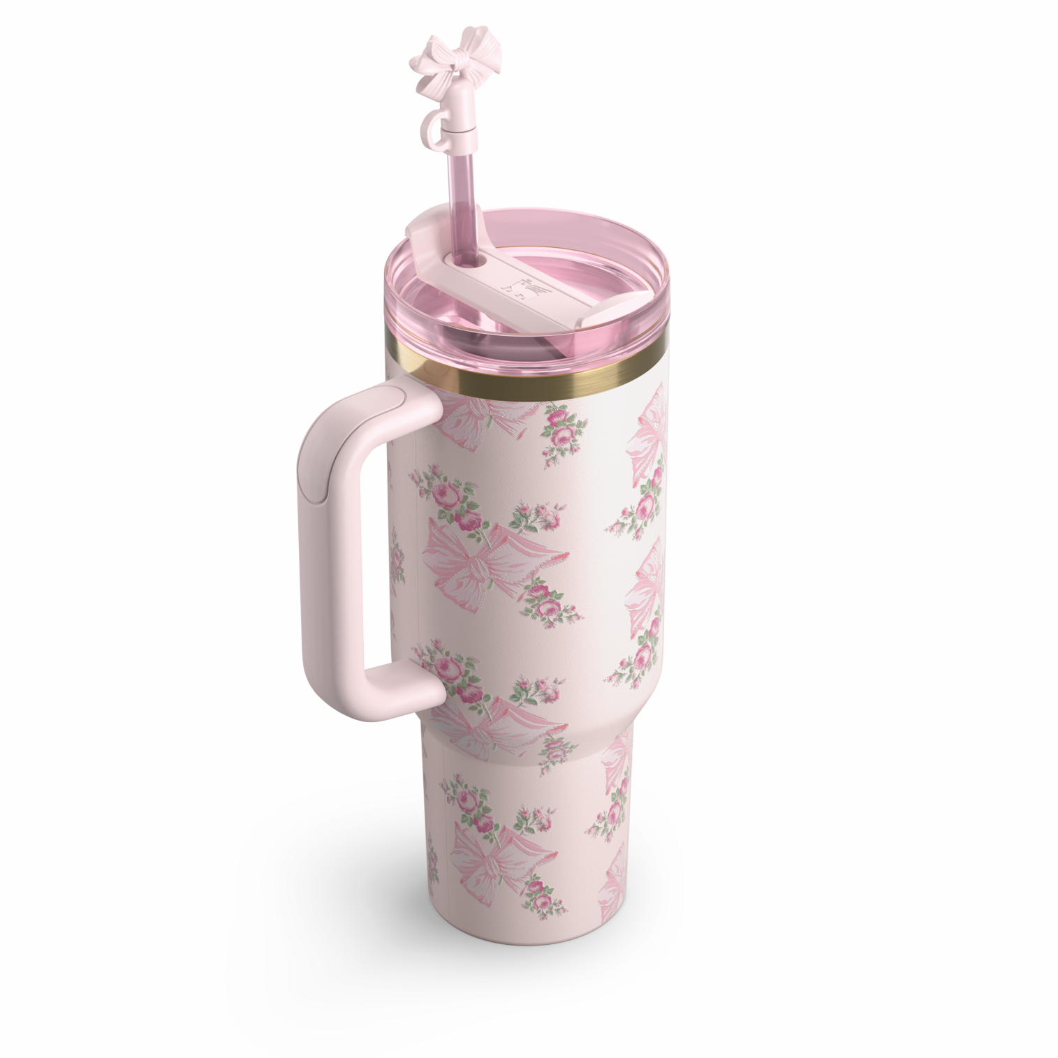 The Stanley X LoveShackFancy Holiday Quencher | 40 OZ (Pink)