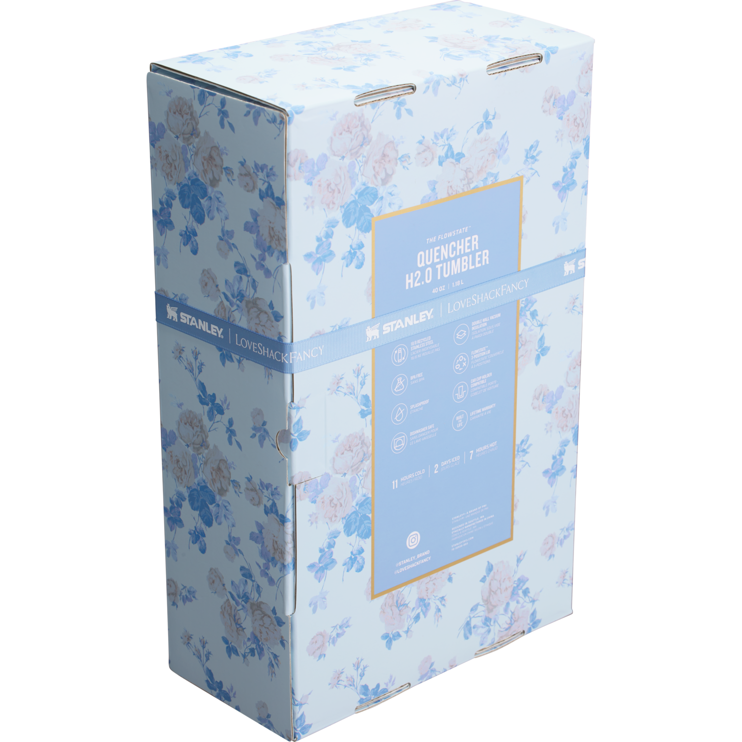 The Stanley x LoveShackFancy Quencher | 40 OZ (Everblooming Rosettes)