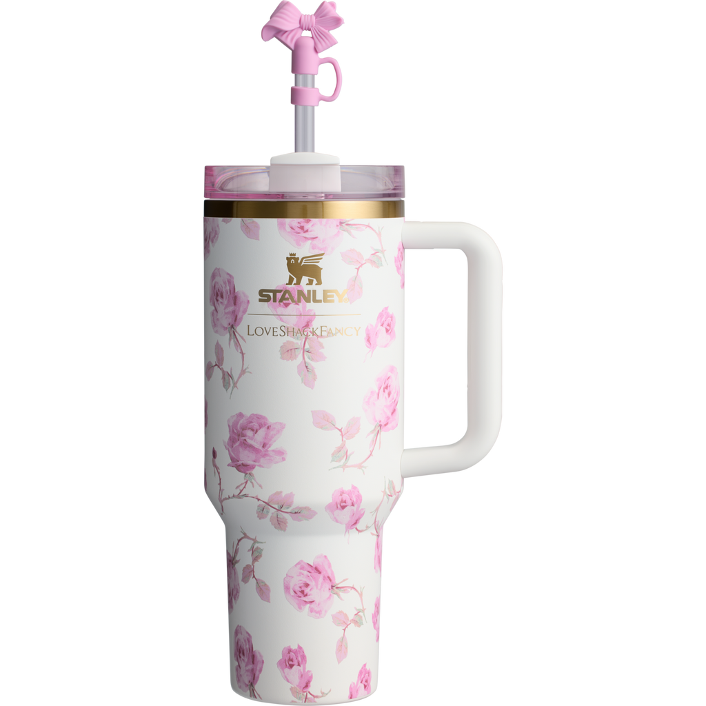 The Stanley x LoveShackFancy Quencher | 40 OZ (Ribbon Rosa)