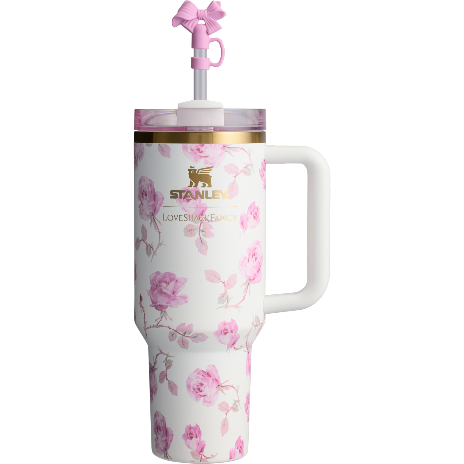 The Stanley x LoveShackFancy Quencher | 40 OZ (Ribbon Rosa)