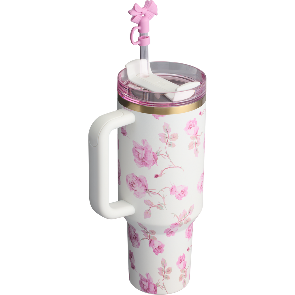 The Stanley x LoveShackFancy Quencher | 40 OZ (Ribbon Rosa)