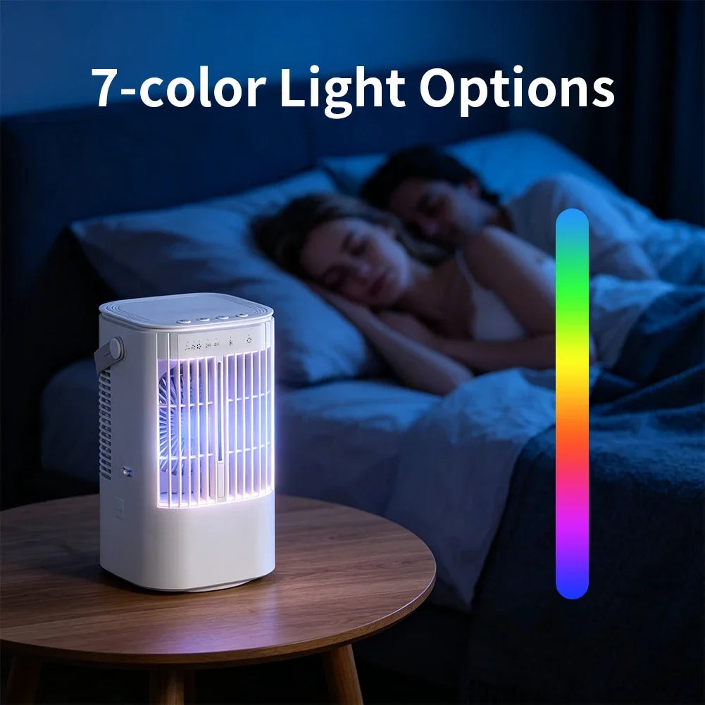 Desktop Portable Air Cooler with Three Adjustable Fan Speeds