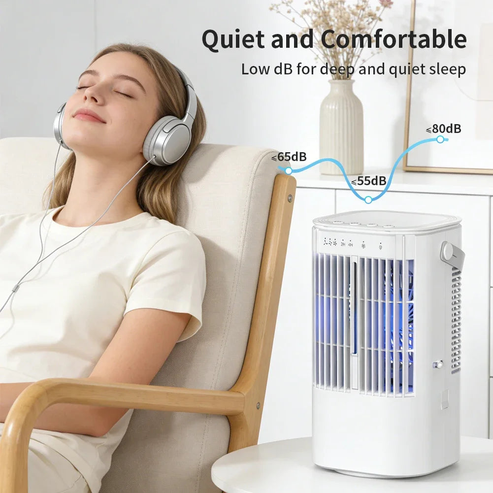 Desktop Portable Air Cooler with Three Adjustable Fan Speeds