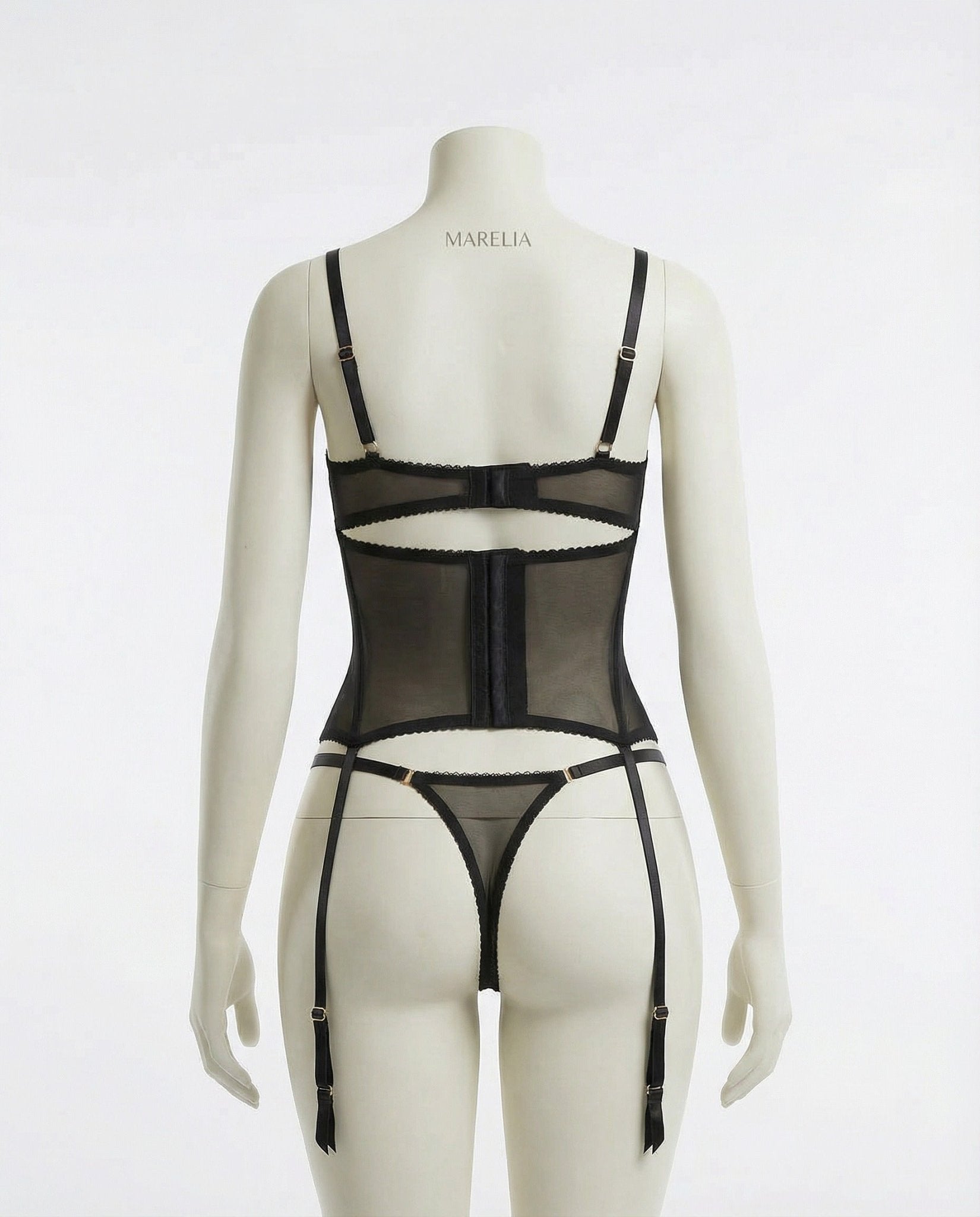 Floral Embroidered Corset Lingerie Set - AR UNIVERSALAR UNIVERSALLingerie Sets