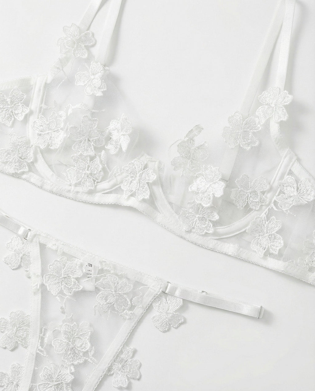 Floral Embroidered Lingerie Set - AR UNIVERSALAR UNIVERSALLingerie Sets