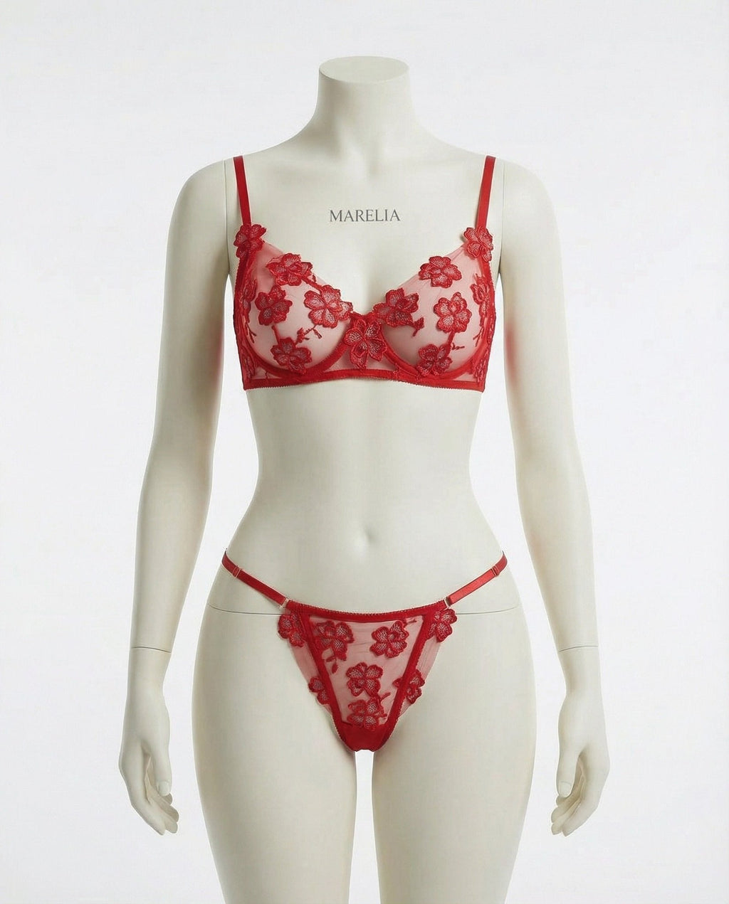 Floral Embroidered Lingerie Set - AR UNIVERSALAR UNIVERSALLingerie Sets