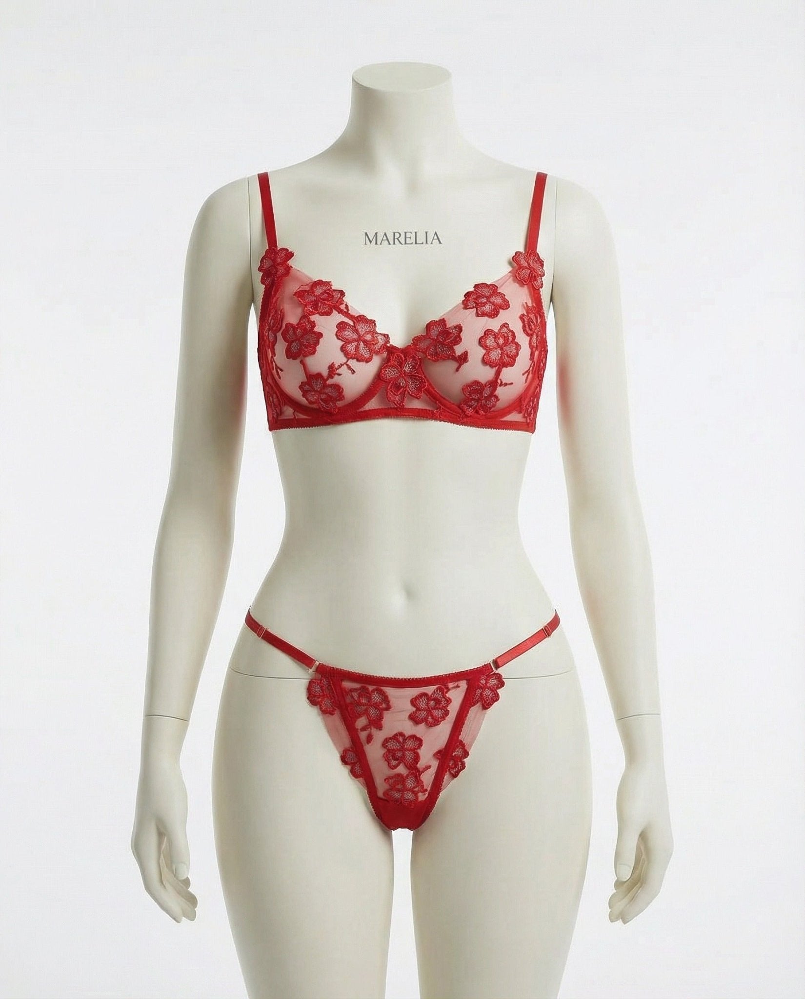 Floral Embroidered Lingerie Set - AR UNIVERSALAR UNIVERSALLingerie Sets