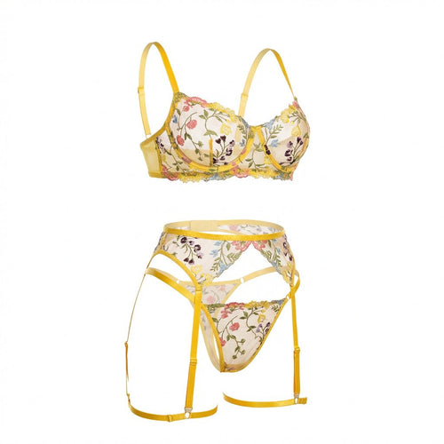 Floral Embroidered Lingerie Set: Comfort meets elegance - AR UNIVERSALAR UNIVERSALLingerie SetLingerie Set