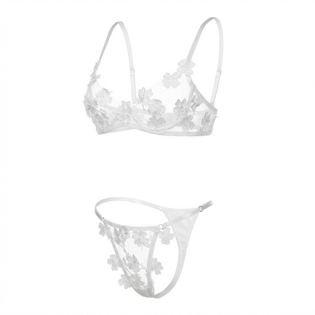 Floral Embroidered Lingerie Set - AR UNIVERSALAR UNIVERSALLingerie Sets