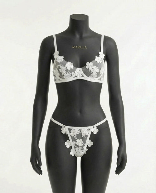 Floral Embroidered Lingerie Set - AR UNIVERSALAR UNIVERSALLingerie Sets
