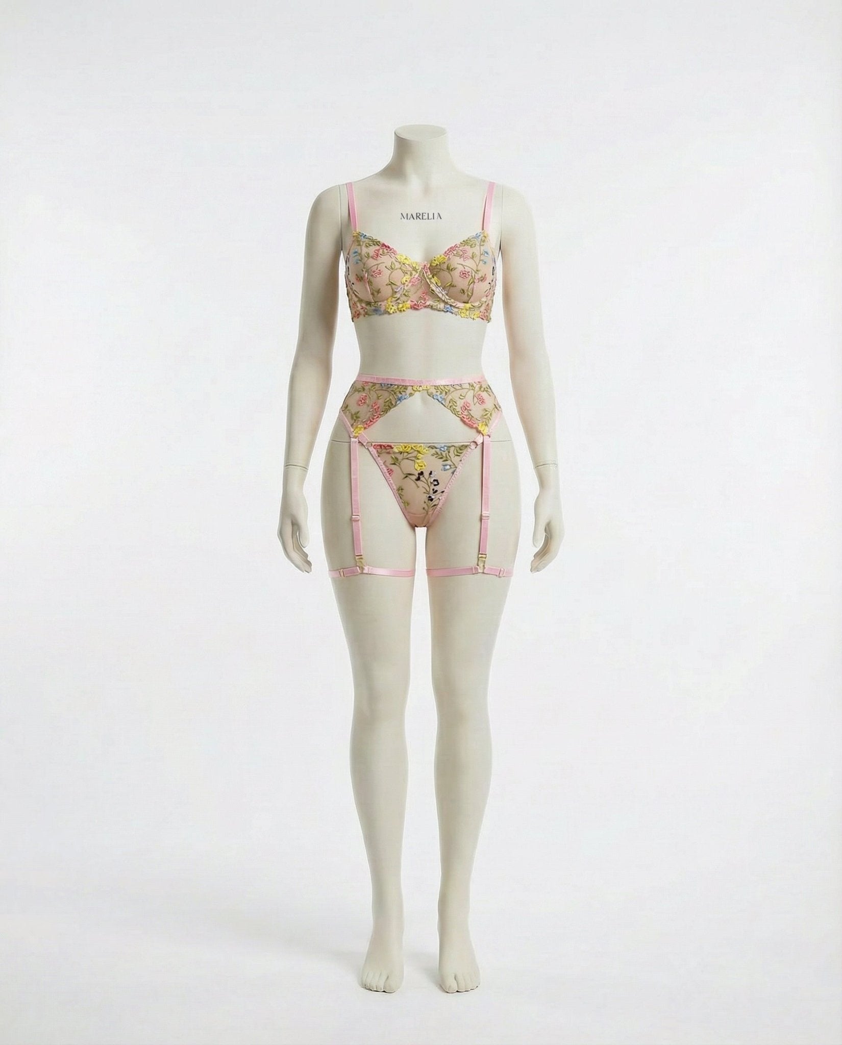 Floral Embroidered Lingerie Set: Comfort meets elegance - AR UNIVERSALAR UNIVERSALLingerie SetLingerie Set
