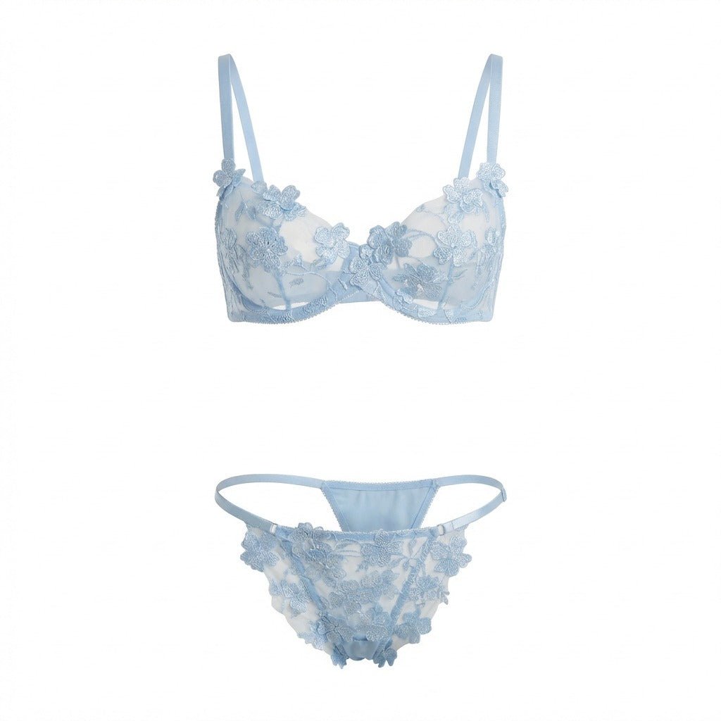 Floral Embroidered Lingerie Set - AR UNIVERSALAR UNIVERSALLingerie Sets