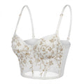 Floral Embroidered Mesh Bralette Set - AR UNIVERSALghntshLingerie Sets