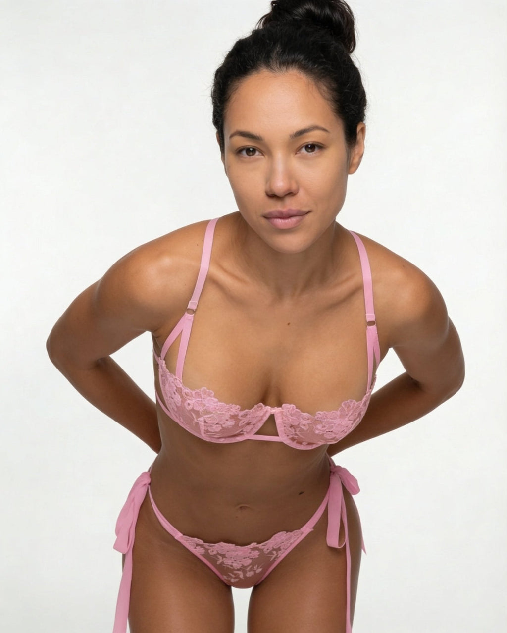Floral Embroidered Mesh Lingerie Set - AR UNIVERSALAR UNIVERSALLingerie Sets
